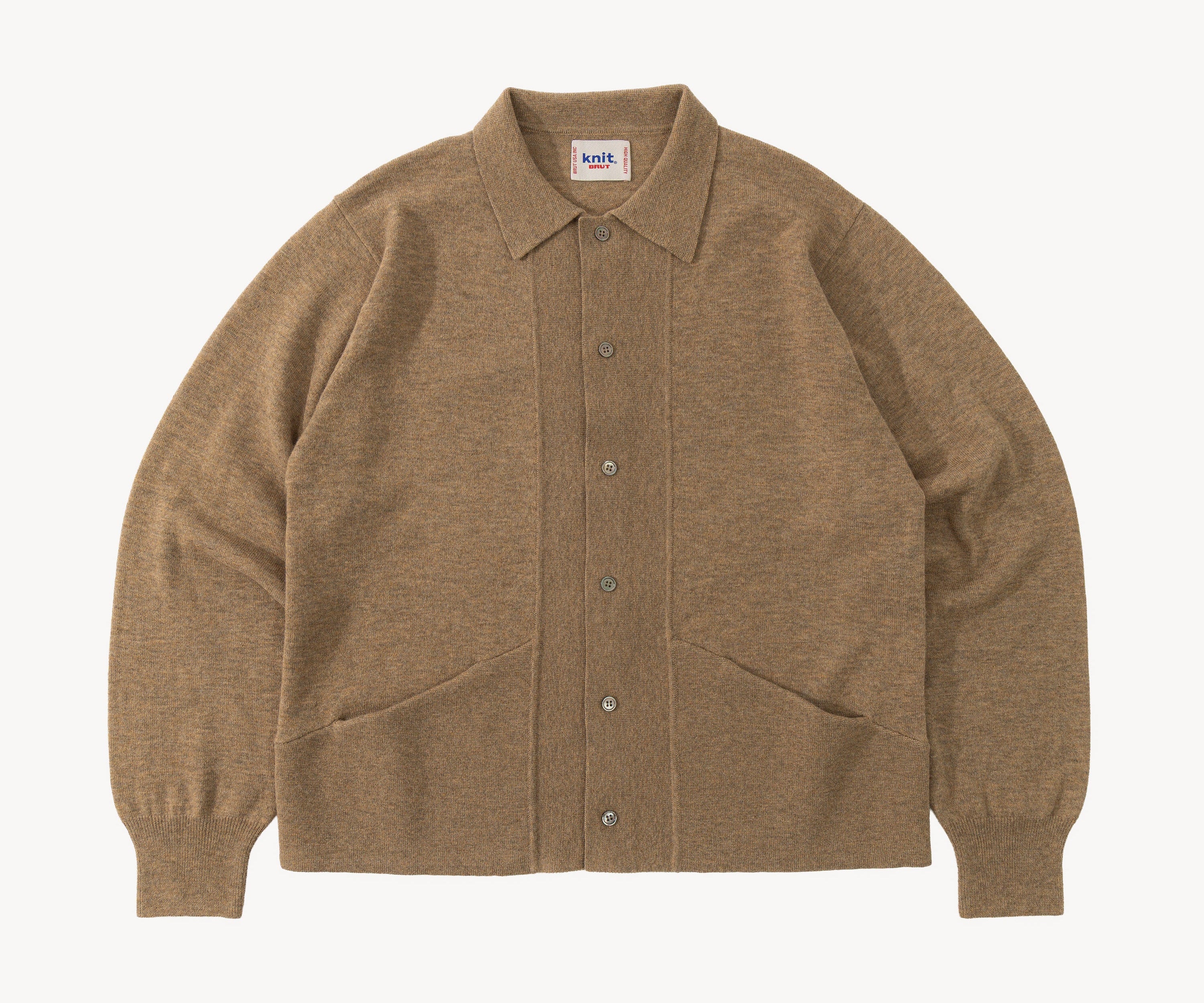 THE OLD SCHOOL POLO Knitwear X-SMALL / NATURAL - BRUT Clothing US