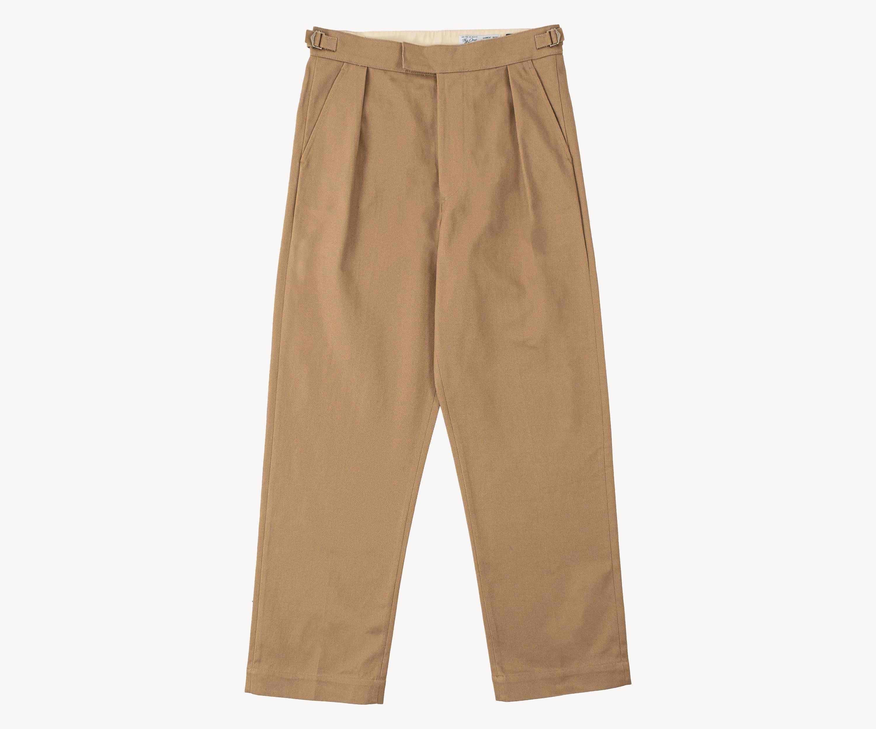 THE ONE PLEAT PANTS Pants US26 / KHAKI HEAVY WEIGHT - BRUT Clothing US