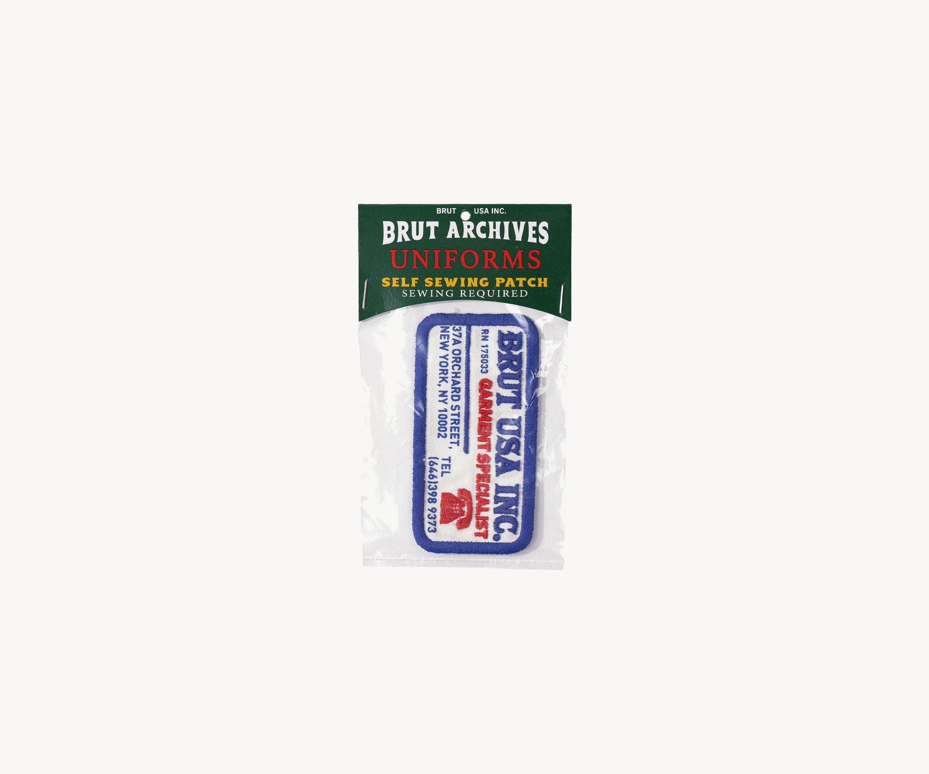 BRUT ARCHIVES UNIFORMS PATCH Accessories BLUE / ONE SIZE - BRUT Clothing US