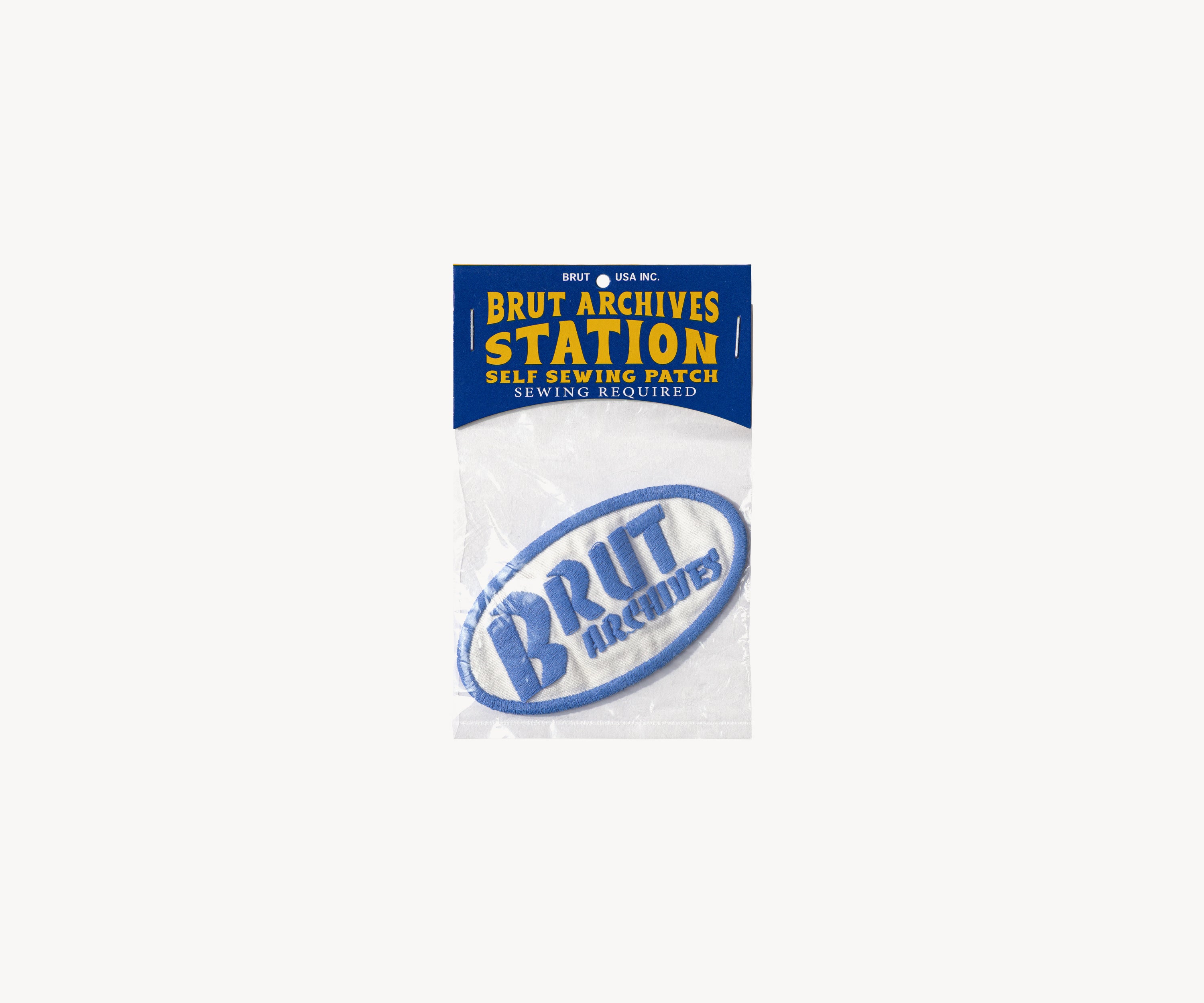 BRUT ARCHIVES STATION PATCH Accessories BLUE / ONE SIZE - BRUT Clothing US