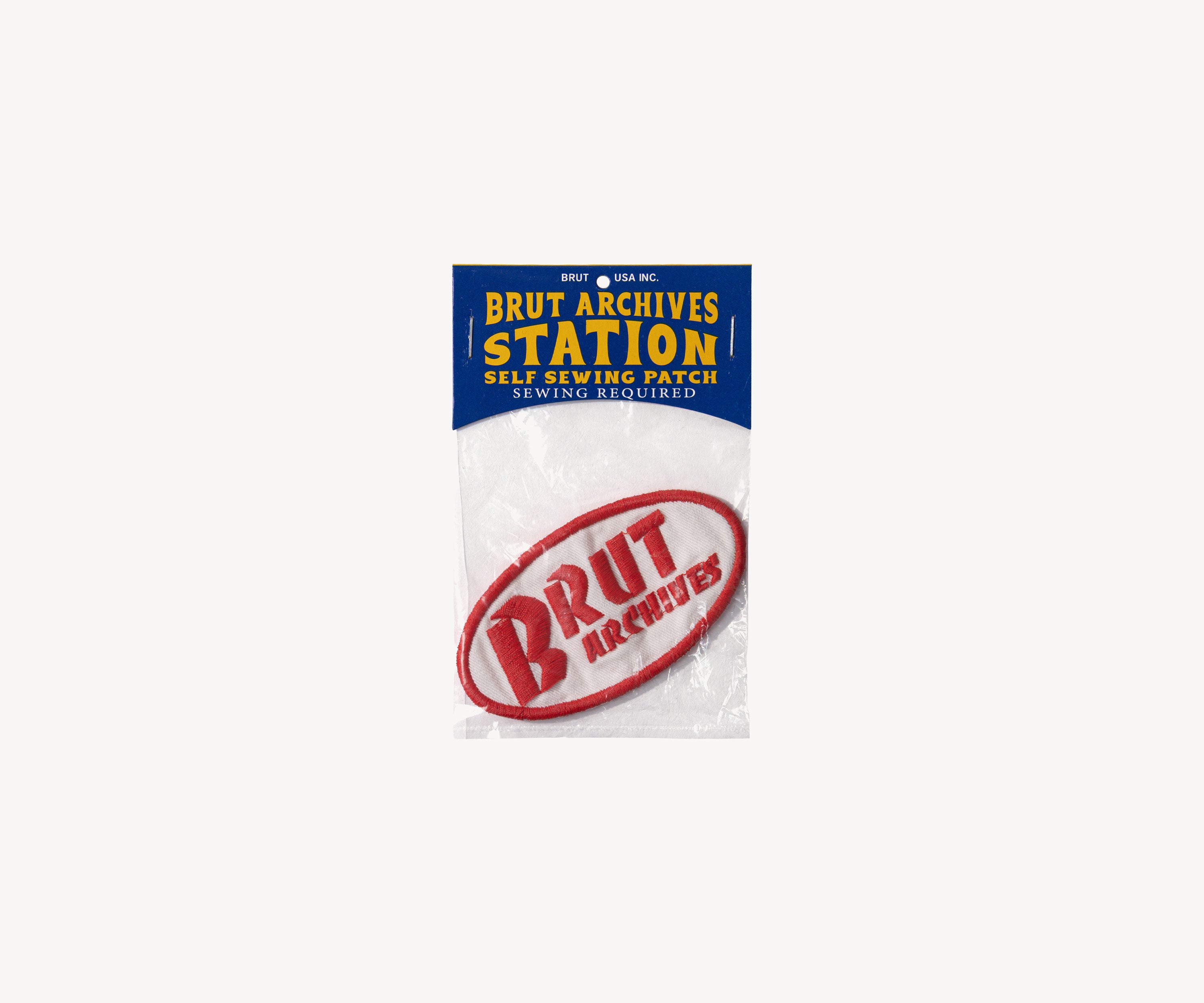 BRUT ARCHIVES STATION PATCH Accessories RED / ONE SIZE - BRUT Clothing US
