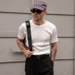 THE RIB TEE T-Shirts X-SMALL / WHITE - BRUT Clothing