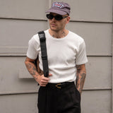 THE RIB TEE T-Shirts X-SMALL / WHITE - BRUT Clothing