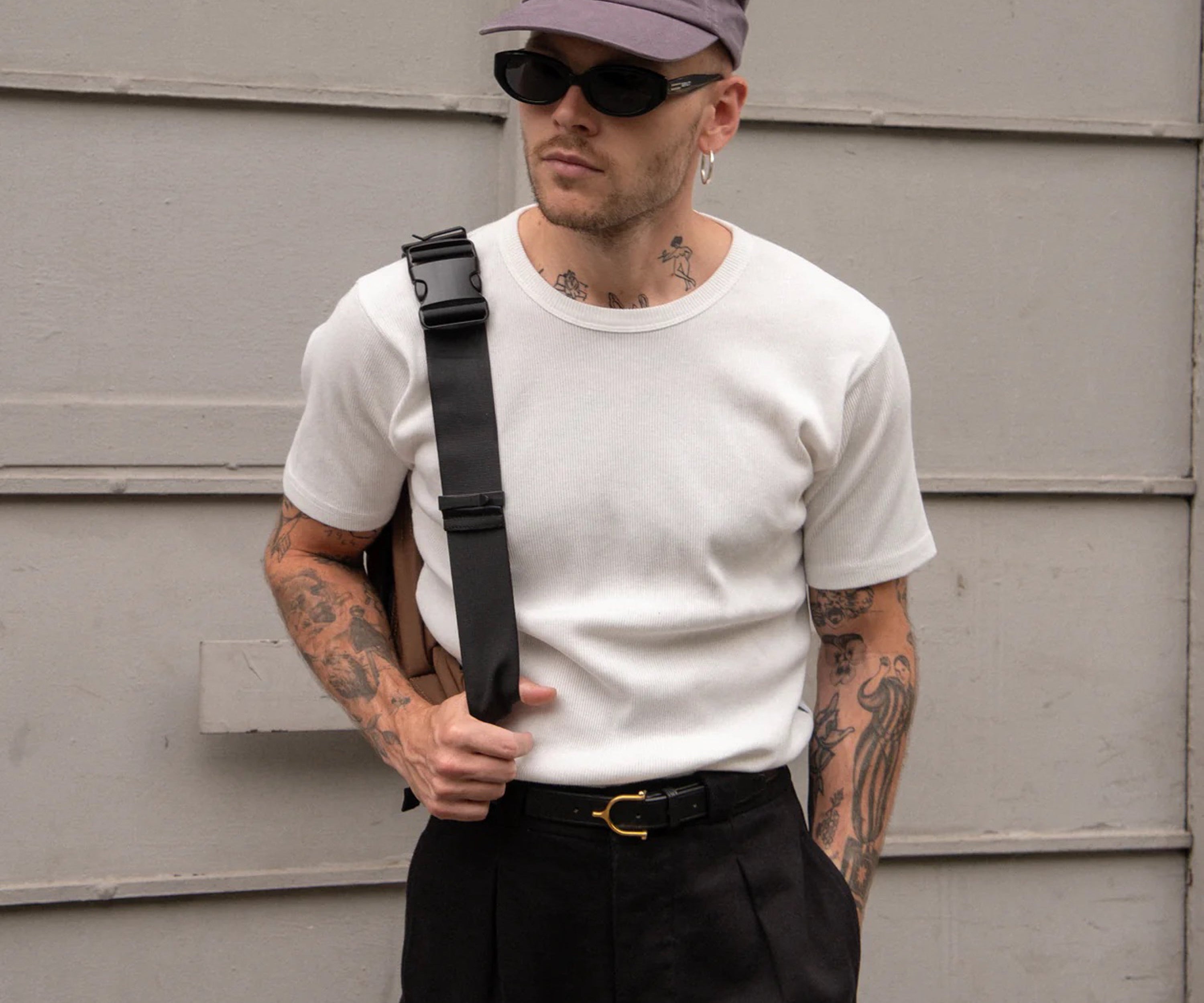 THE RIB TEE T-Shirts X-SMALL / WHITE - BRUT Clothing