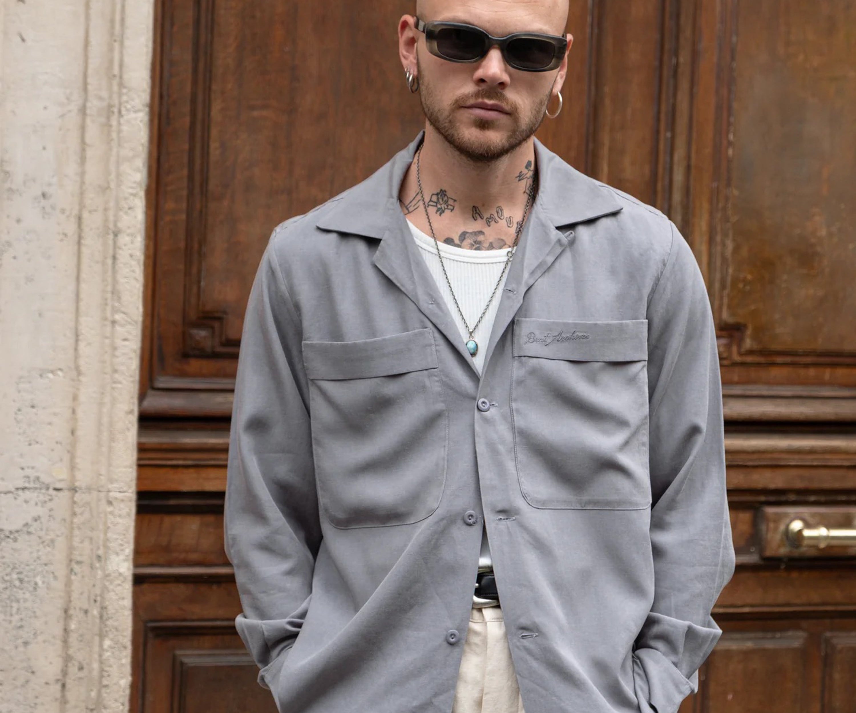 LA GRANDE CHEMISE Shirts X-SMALL / GREY - BRUT Clothing US