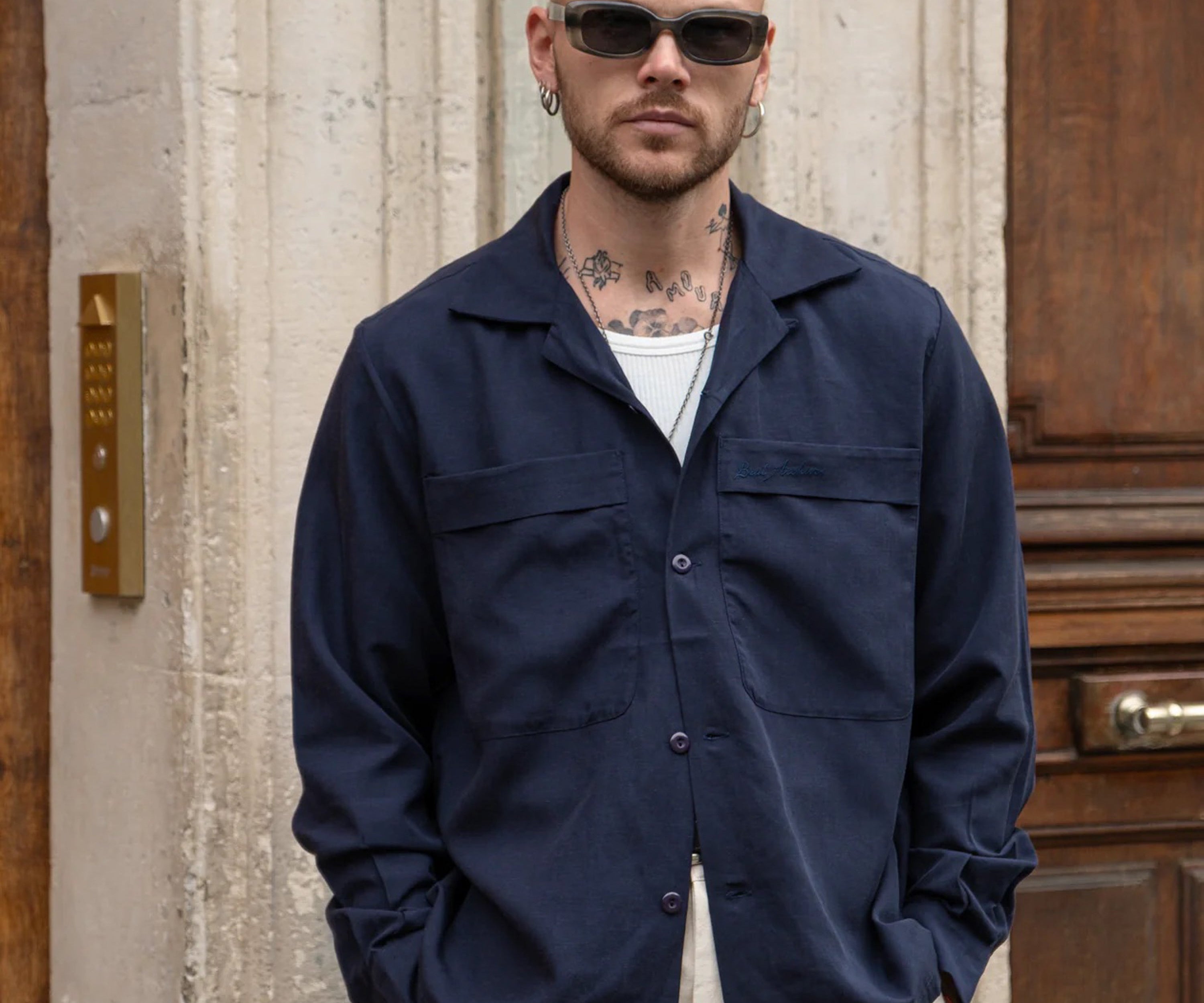 LA GRANDE CHEMISE Shirts X-SMALL / NAVY - BRUT Clothing US