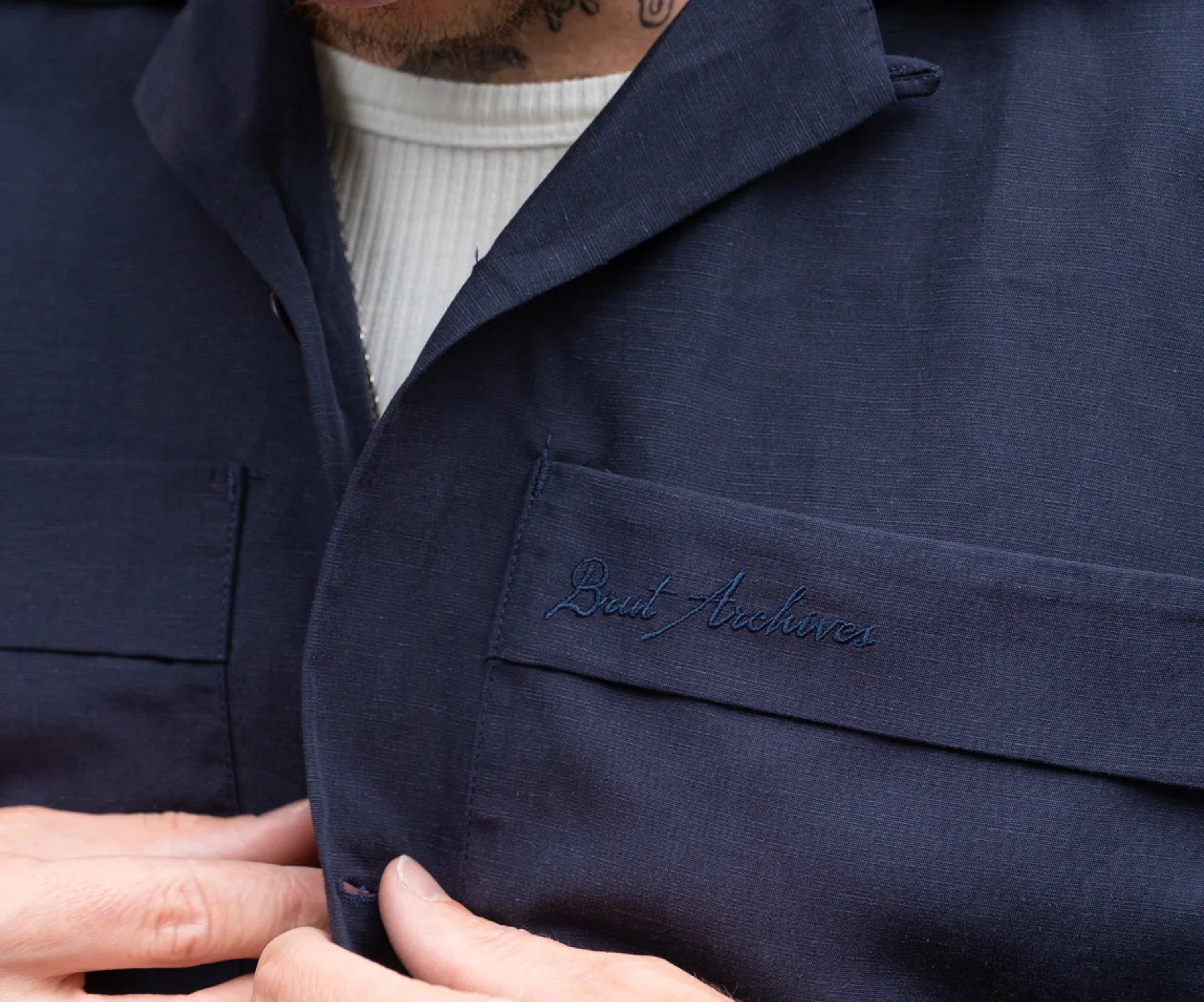 LA GRANDE CHEMISE Shirts X-SMALL / NAVY - BRUT Clothing US