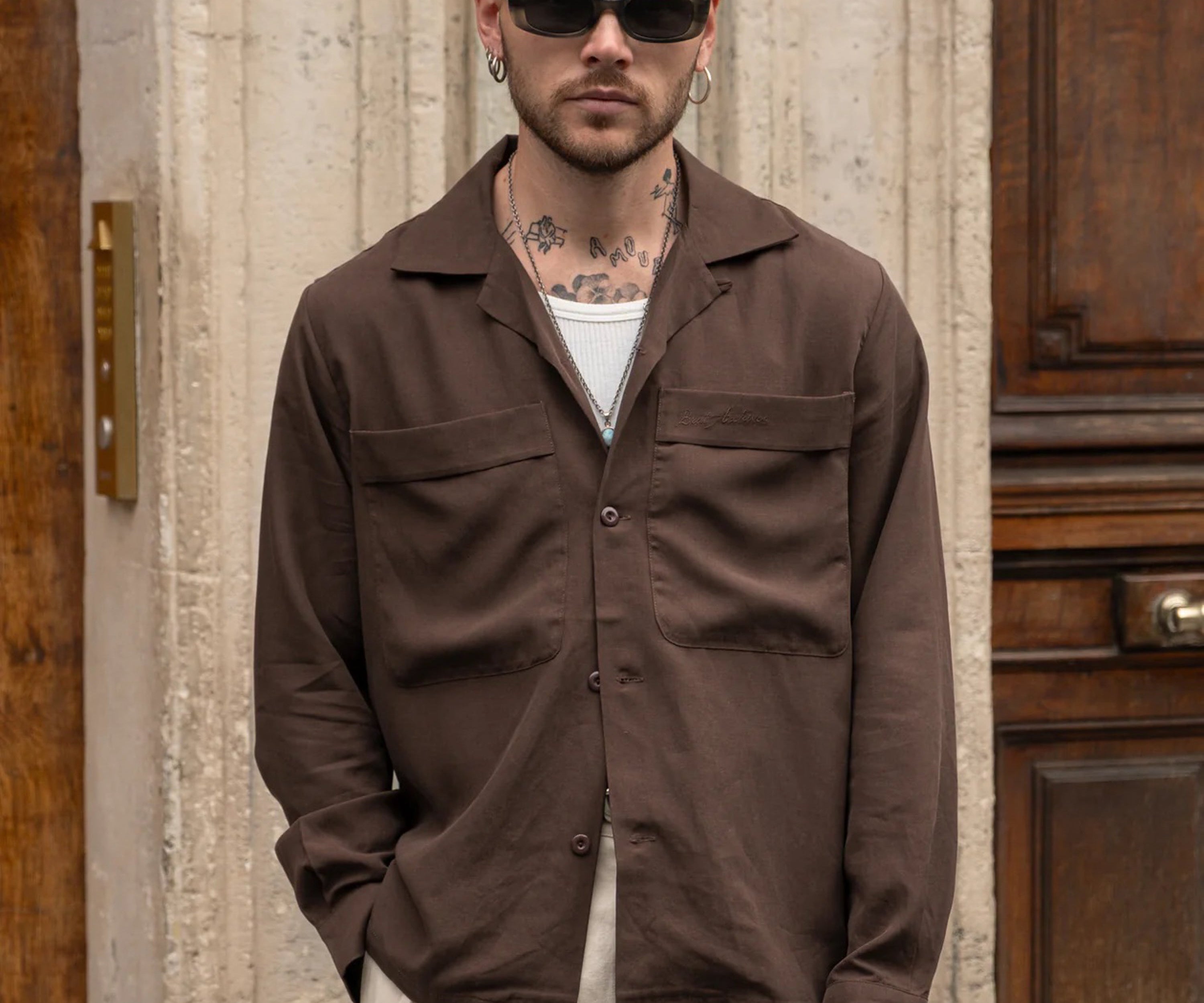 LA GRANDE CHEMISE Shirts X-SMALL / BROWN - BRUT Clothing US