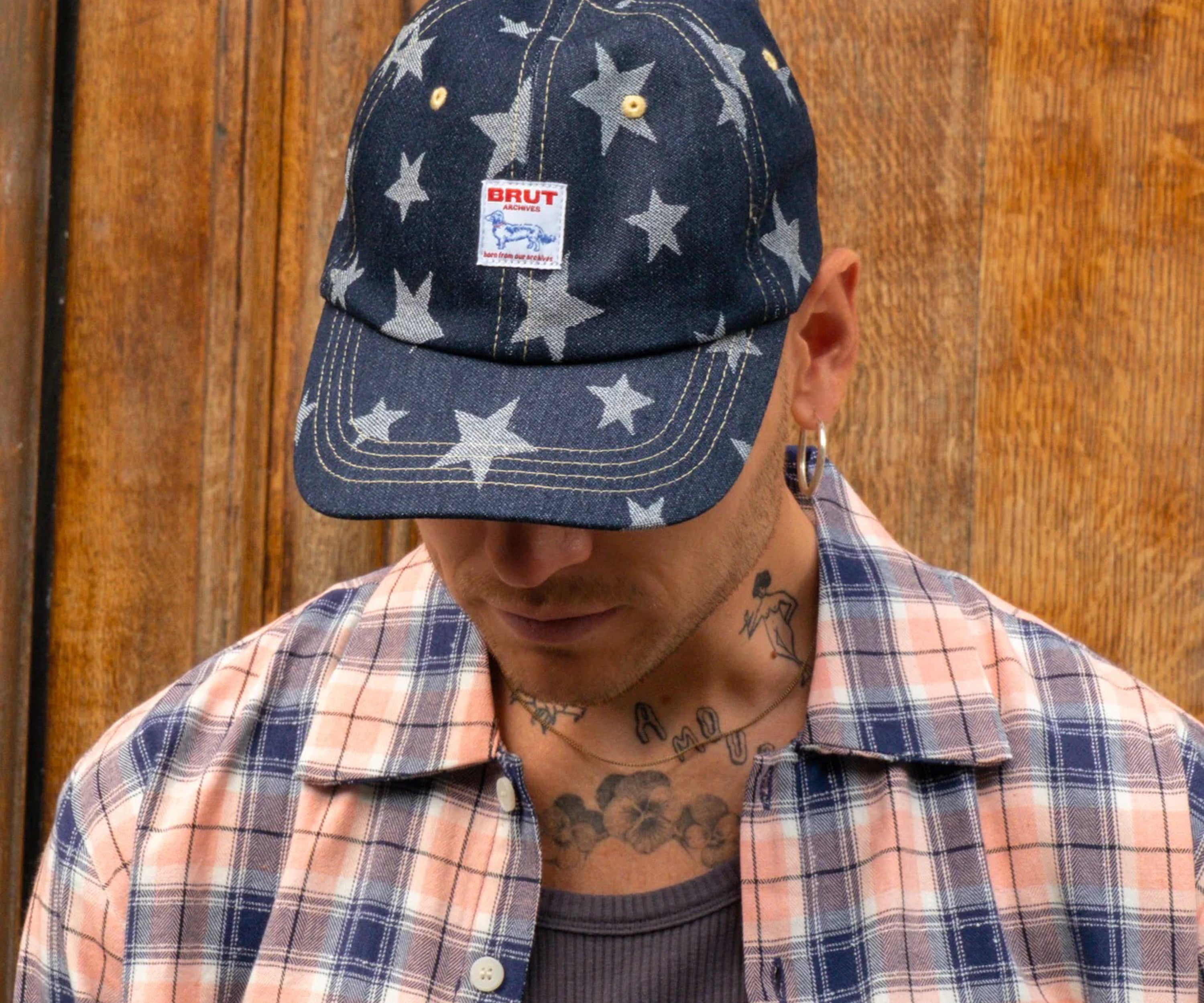 THE STAR CAP Hats and Caps BLUE DENIM - BRUT Clothing US
