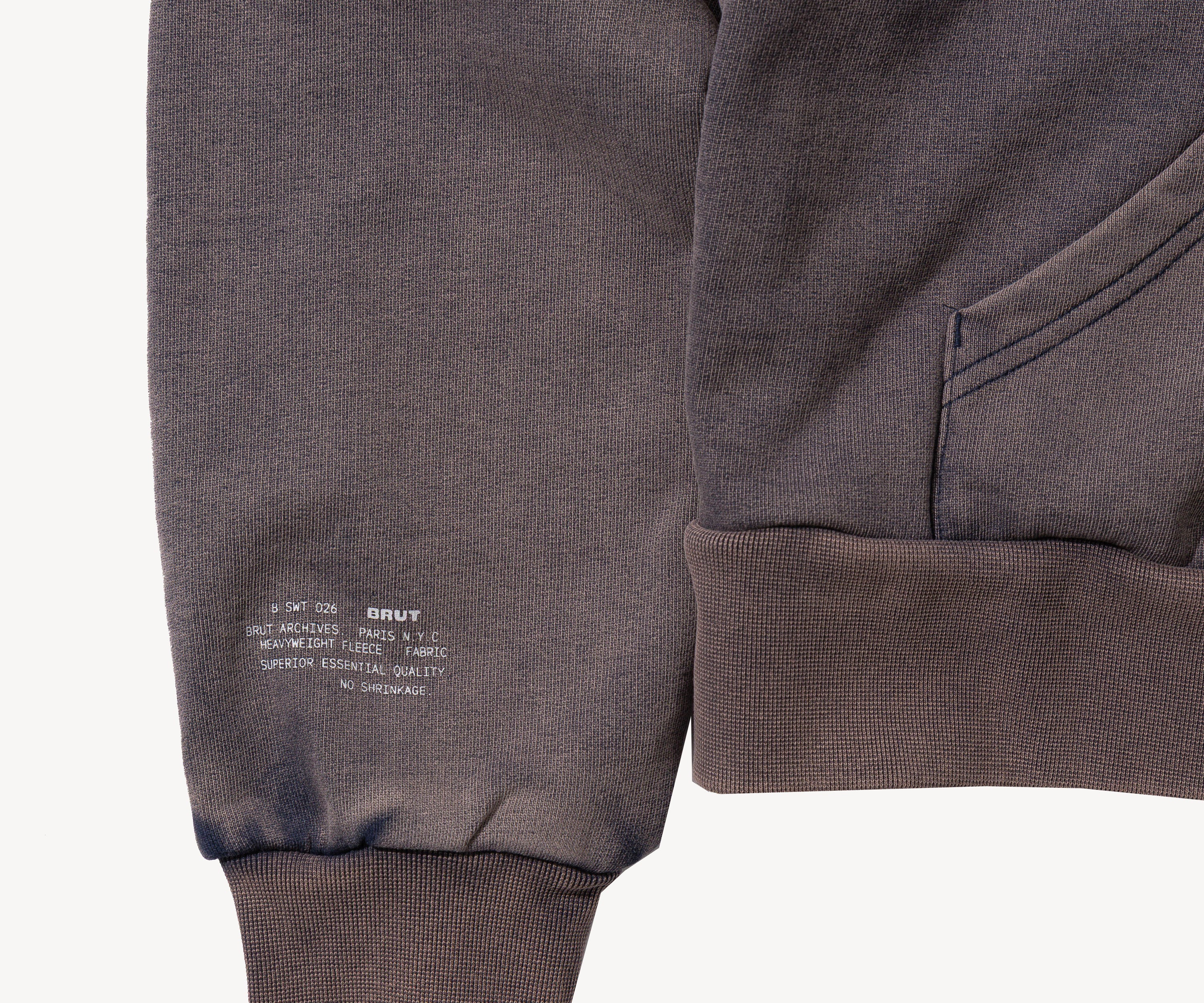 THE RAGGED THERMAL HOODIE Sweatshirts X-SMALL / FADED NAVY - BRUT Clothing US