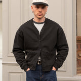 THE RAGGED CARDIGAN Sweatshirts X-SMALL / FADED BLACK - BRUT Clothing US