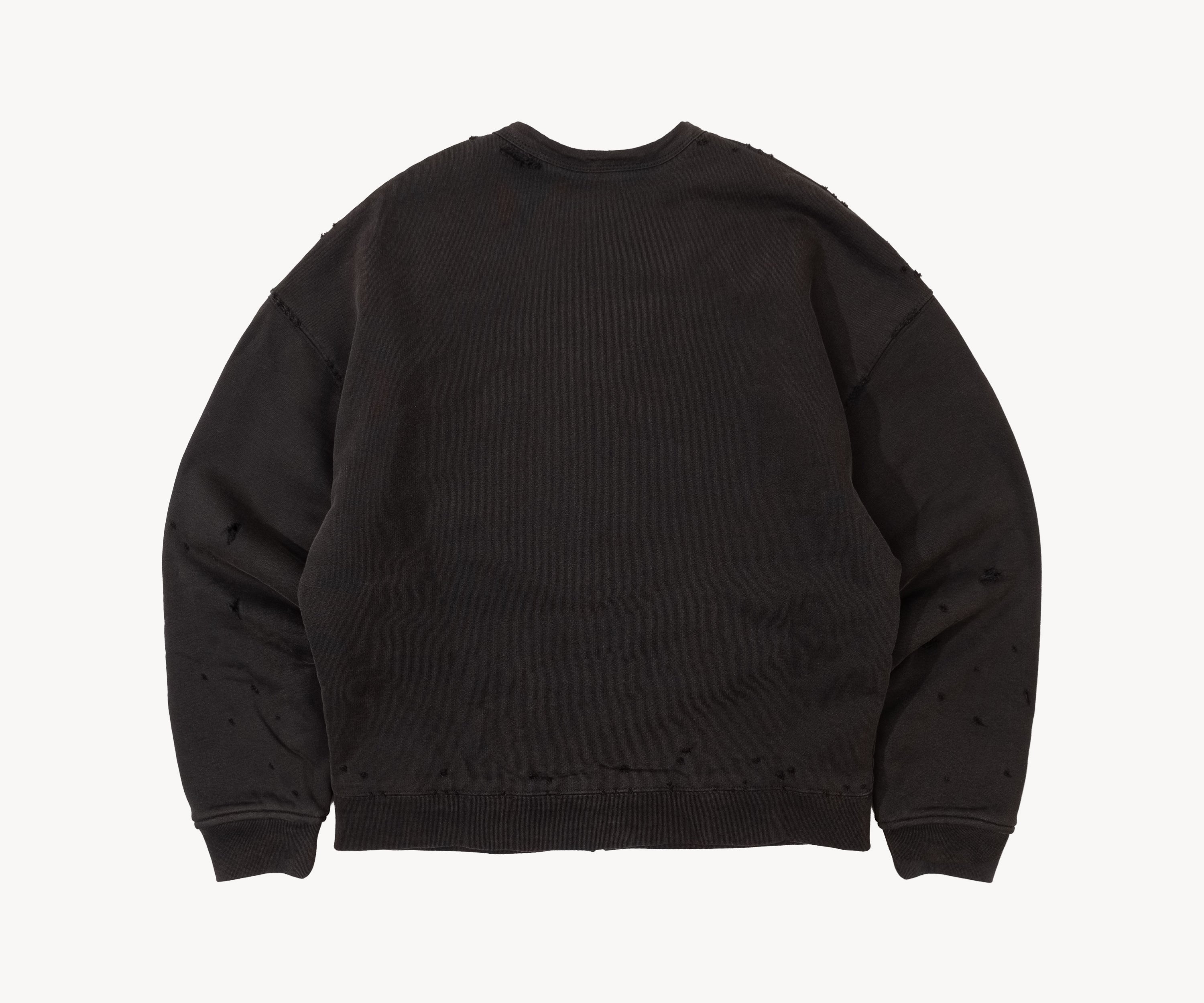 THE RAGGED CARDIGAN Sweatshirts X-SMALL / FADED BLACK - BRUT Clothing US