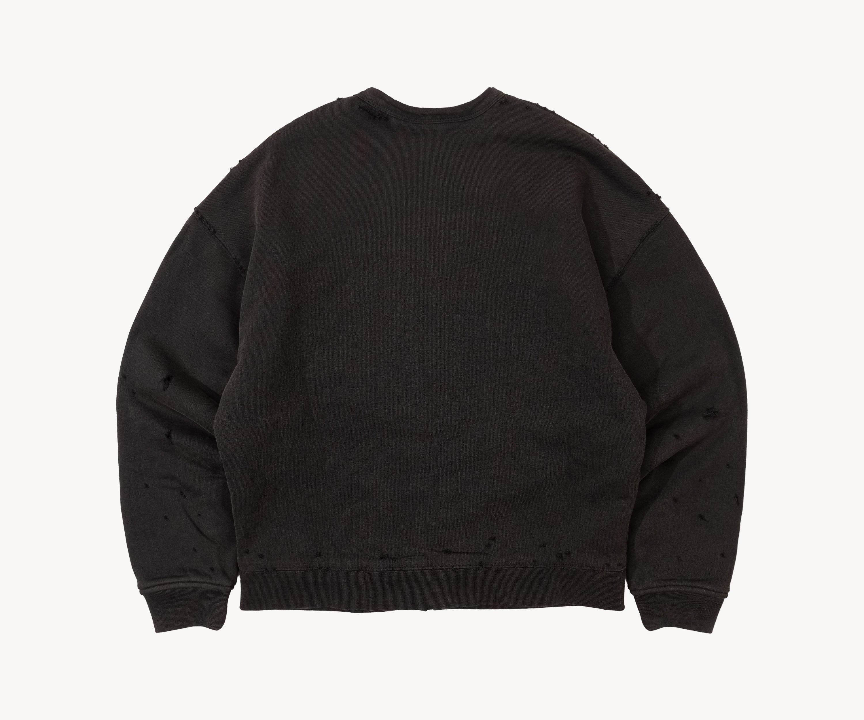 THE RAGGED CARDIGAN Sweatshirts X-SMALL / FADED BLACK - BRUT Clothing US