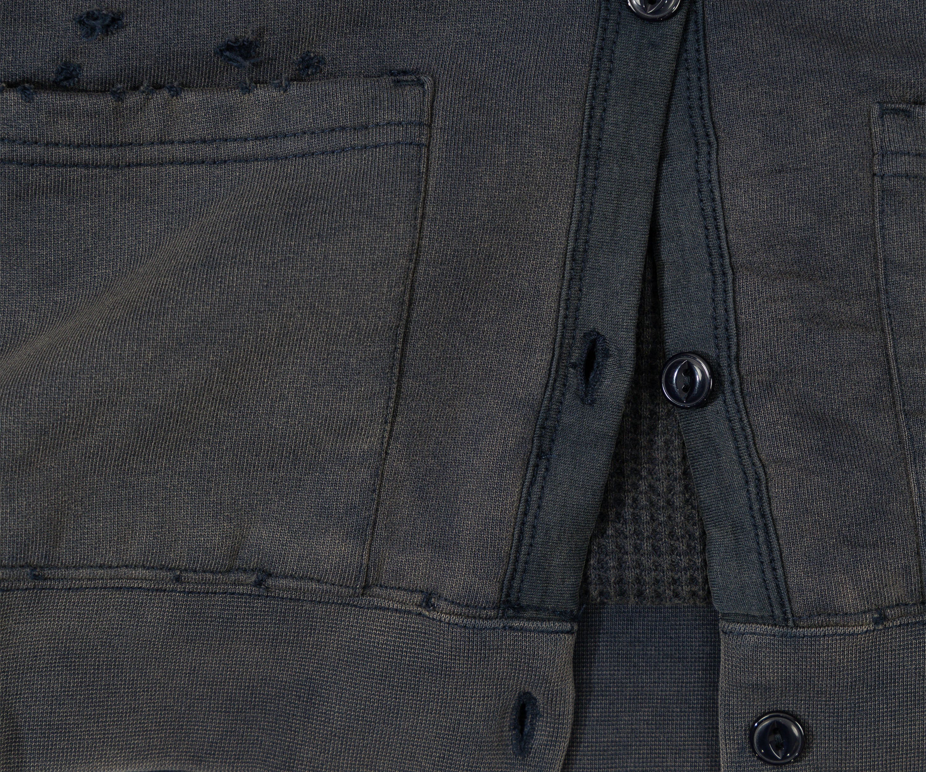 THE RAGGED CARDIGAN Sweatshirts X-SMALL / FADED NAVY - BRUT Clothing US