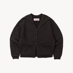THE RAGGED CARDIGAN Sweatshirts X-SMALL / FADED BLACK - BRUT Clothing US