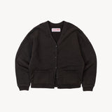THE RAGGED CARDIGAN Sweatshirts X-SMALL / FADED BLACK - BRUT Clothing US