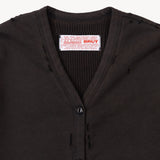 THE RAGGED CARDIGAN Sweatshirts X-SMALL / FADED BLACK - BRUT Clothing US