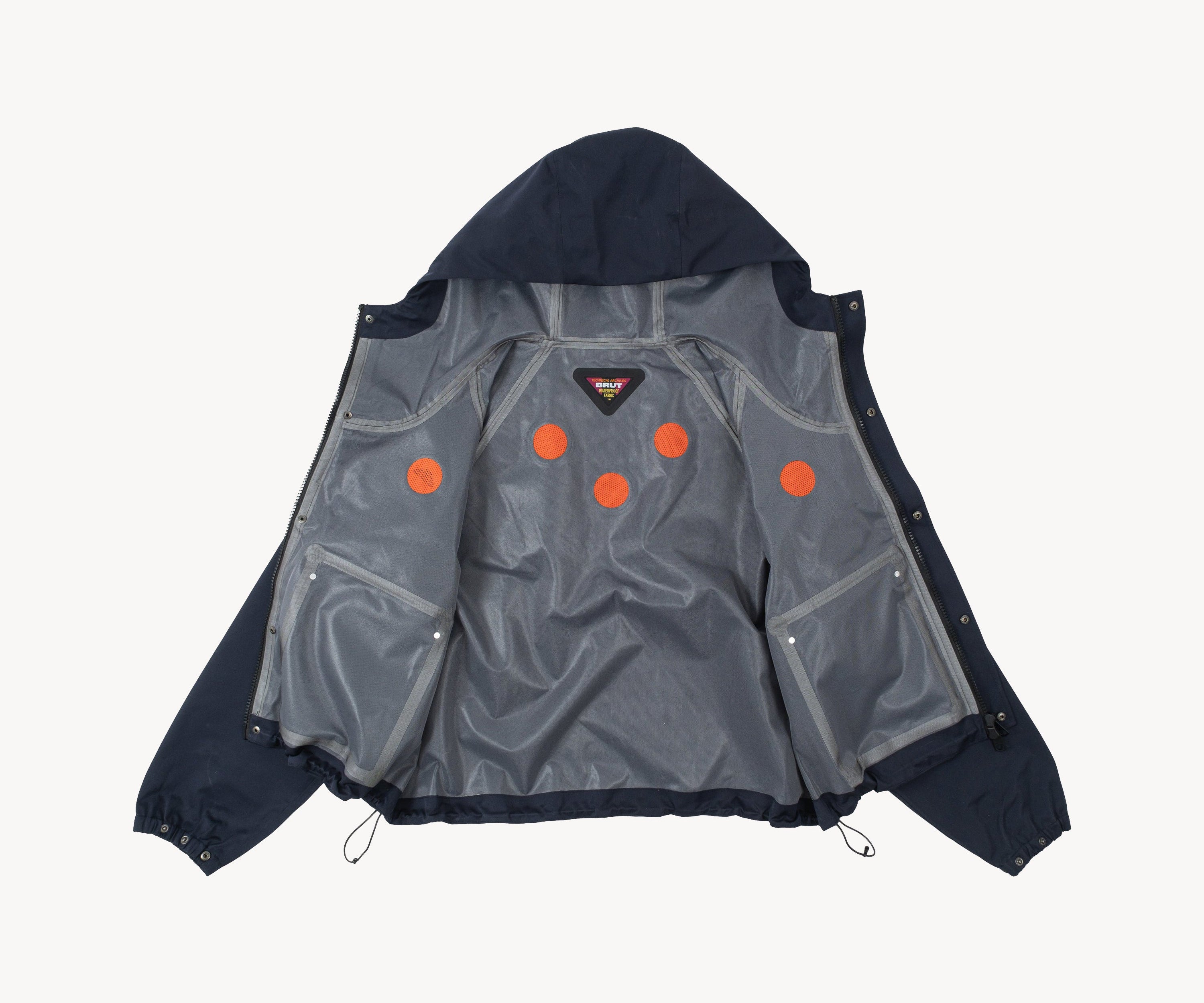 THE RAIN CROPPED JACKET Coats & Jackets X-SMALL / NAVY - BRUT Clothing US