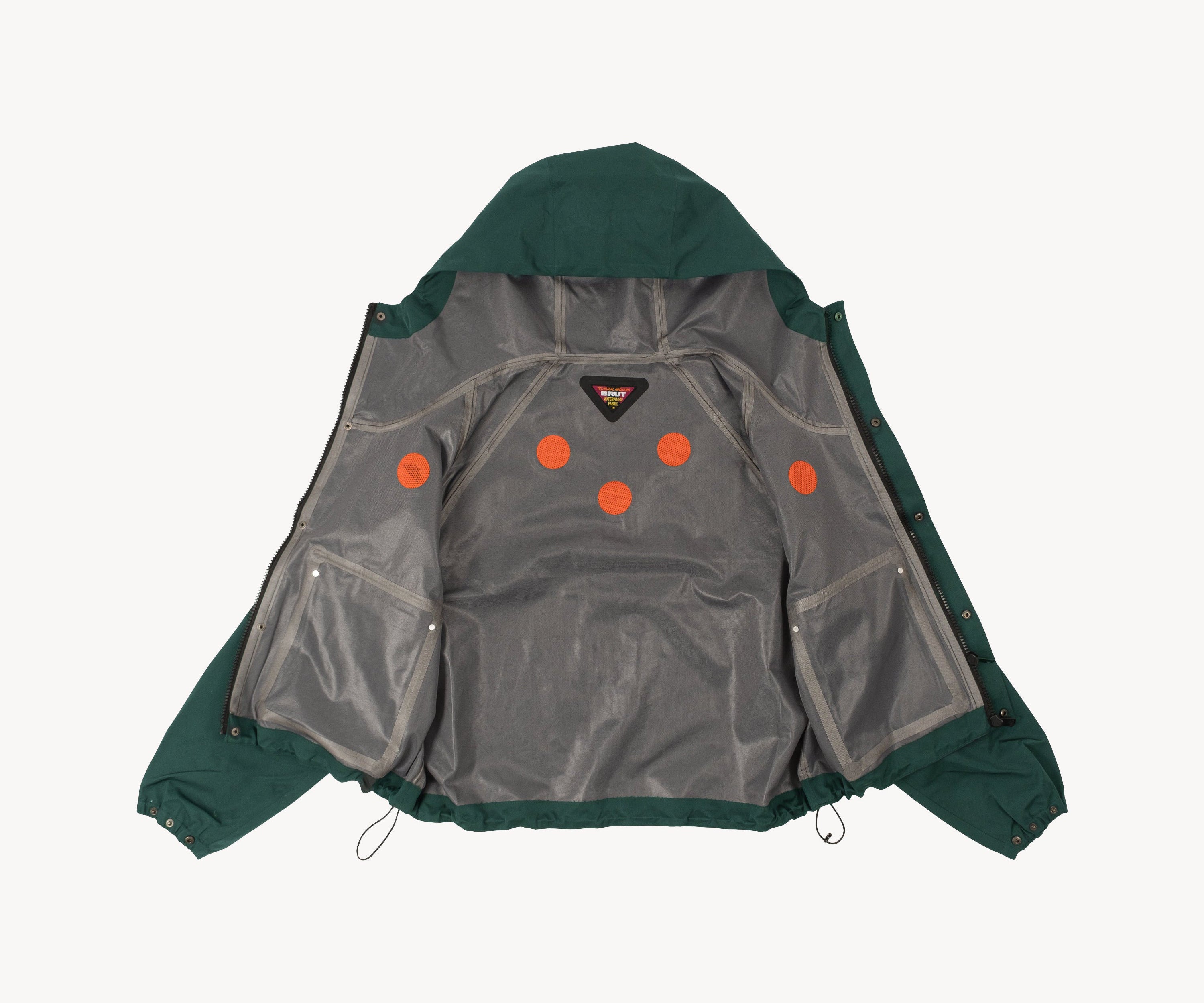 THE RAIN CROPPED JACKET Coats & Jackets X-SMALL / FOREST GREEN - BRUT Clothing US