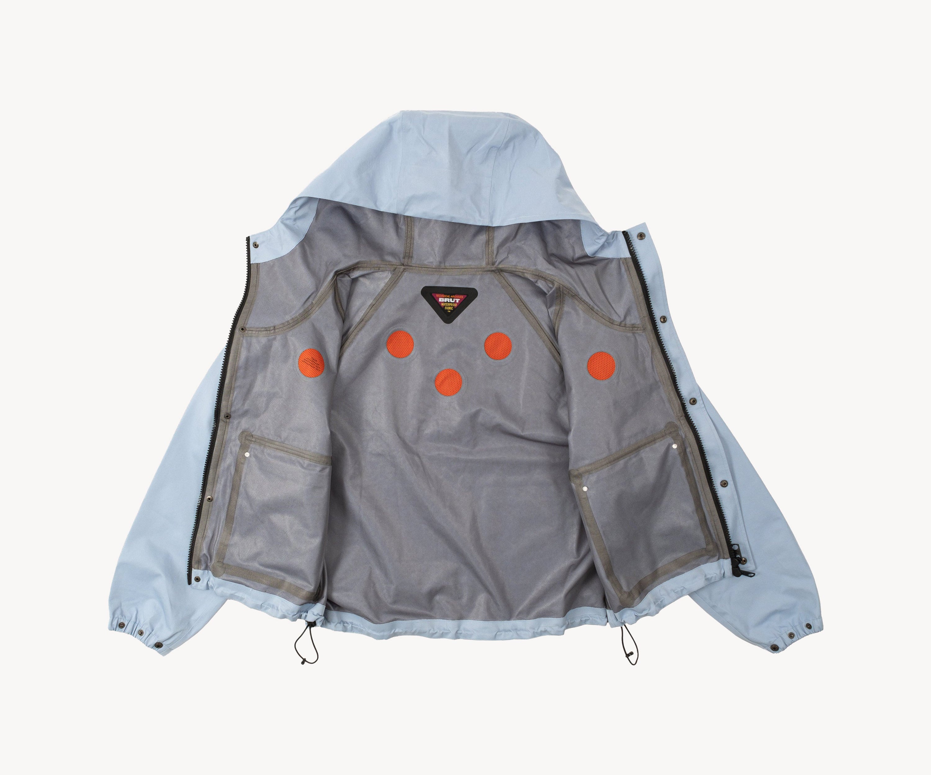 THE RAIN CROPPED JACKET Coats & Jackets X-SMALL / SKY BLUE - BRUT Clothing US