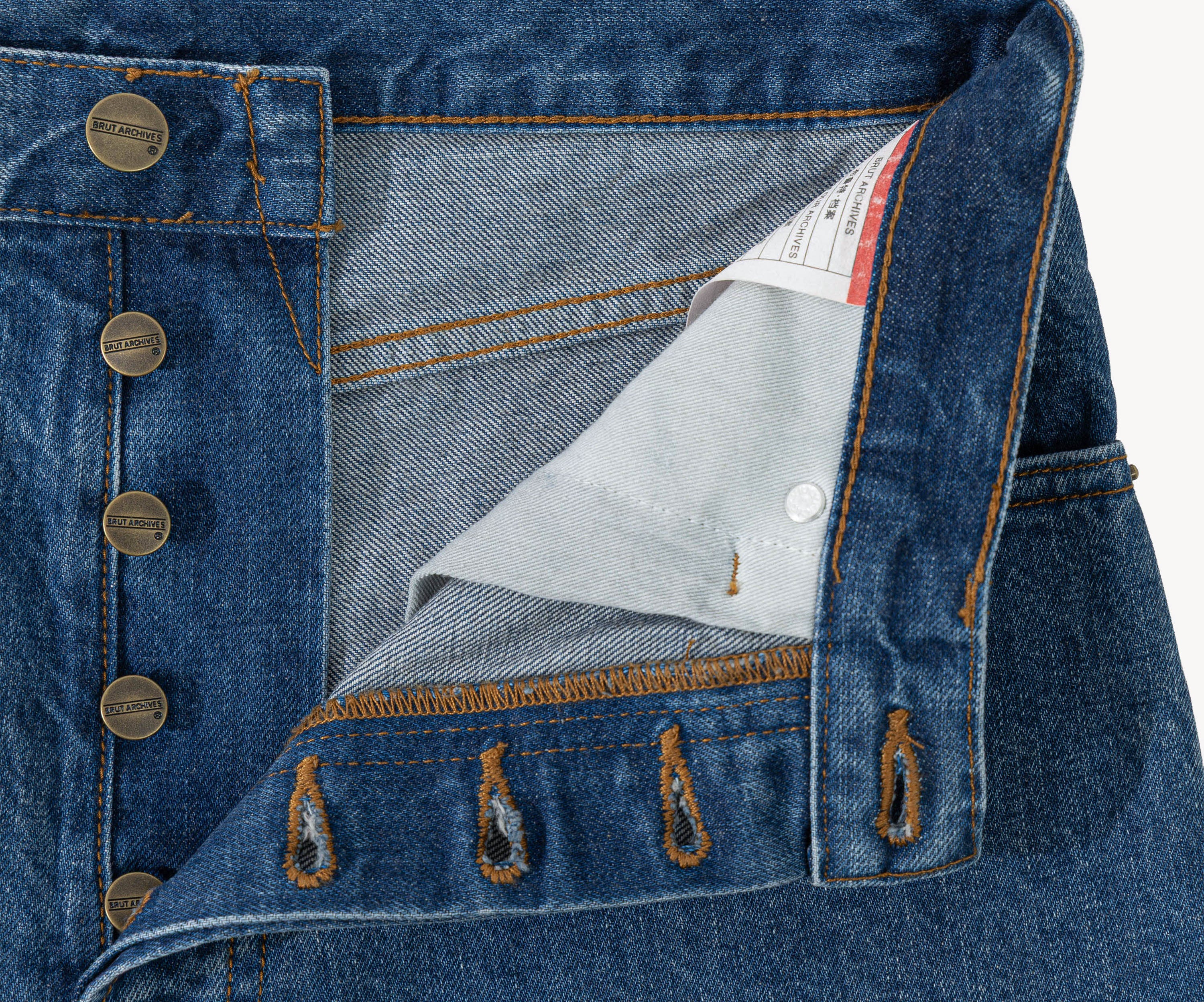 THE REGULAR DENIM Pants US26 / MID BLUE - BRUT Clothing US