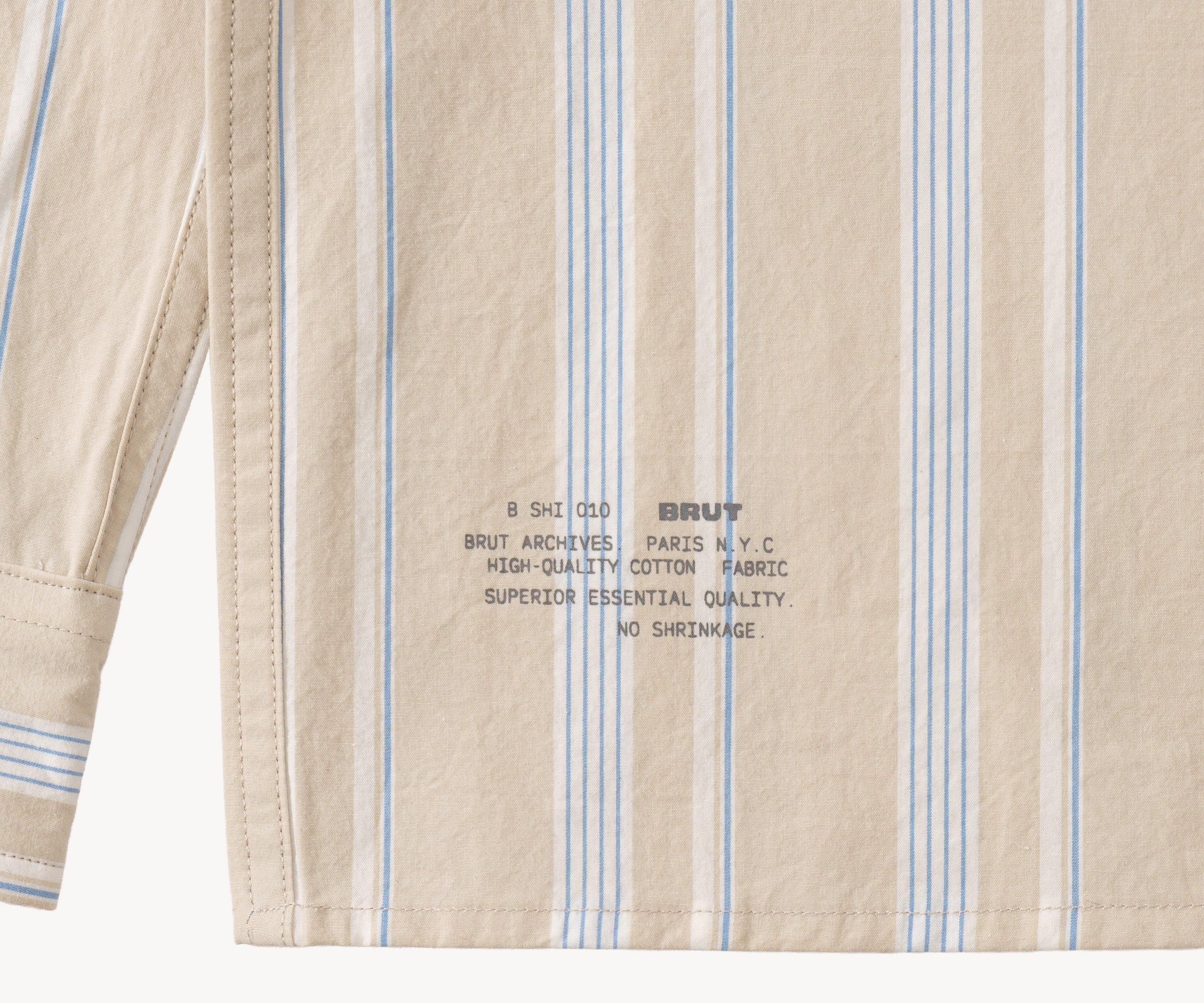 THE RETIREE SHIRT Shirts X-SMALL / BEIGE - BRUT Clothing US