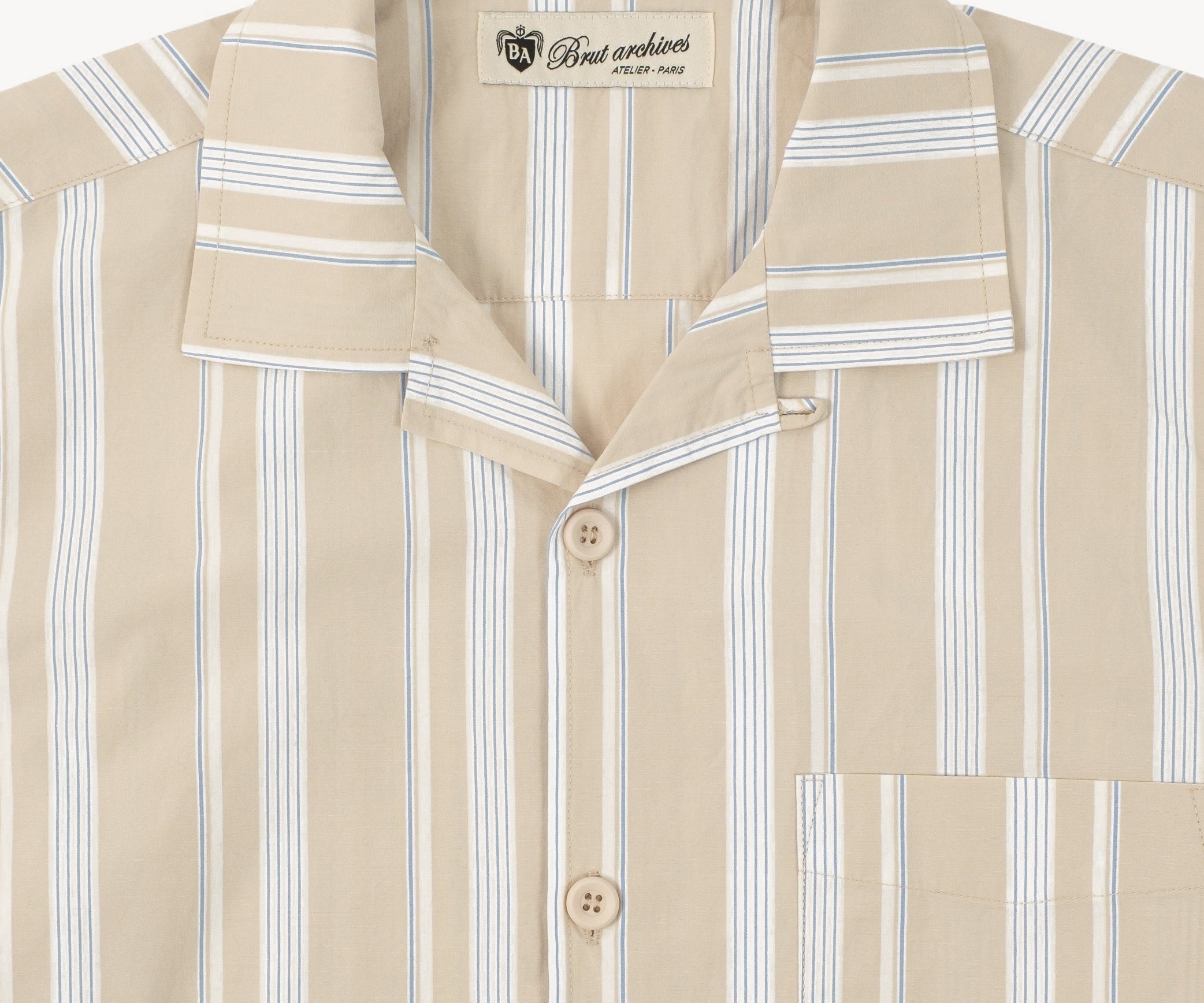 THE RETIREE SHIRT Shirts X-SMALL / BEIGE - BRUT Clothing US