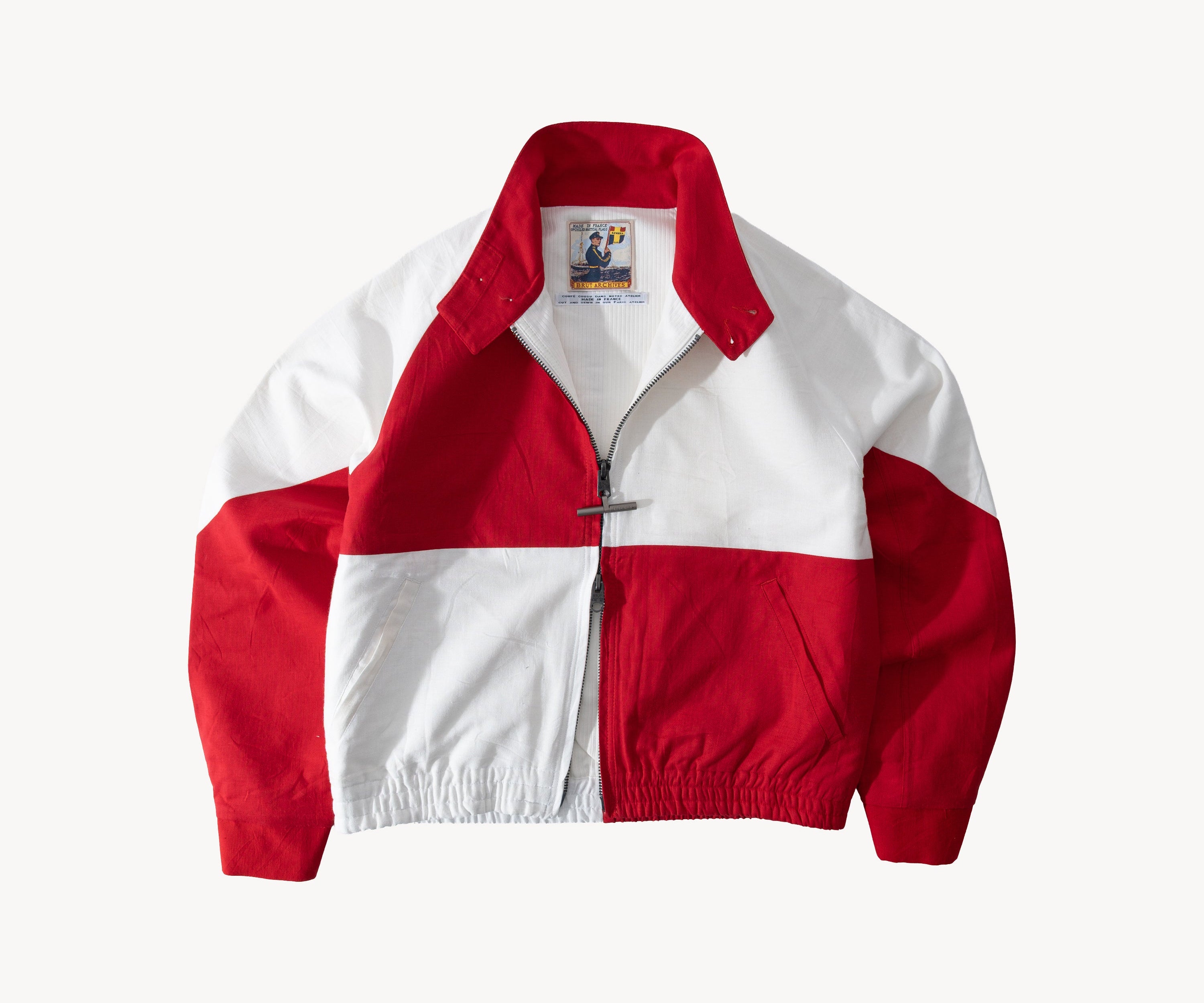 REWORK® FLAG JACKET Coats & Jackets X-SMALL / RED / WHITE - BRUT Clothing US