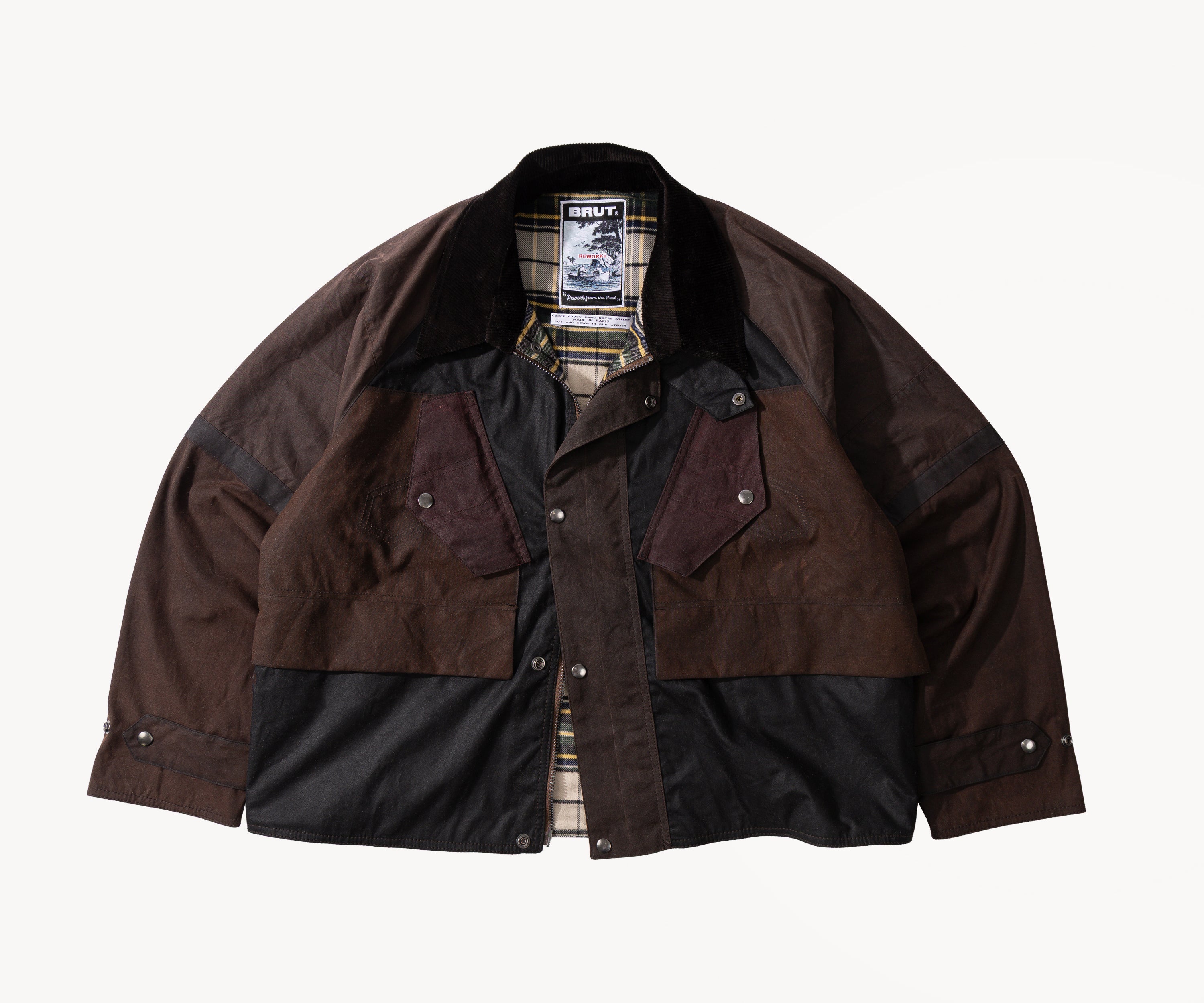 REWORK® TACTICAL WAX JACKET - N° 029 Coats & Jackets LARGE / BLUE - BRUT Clothing US