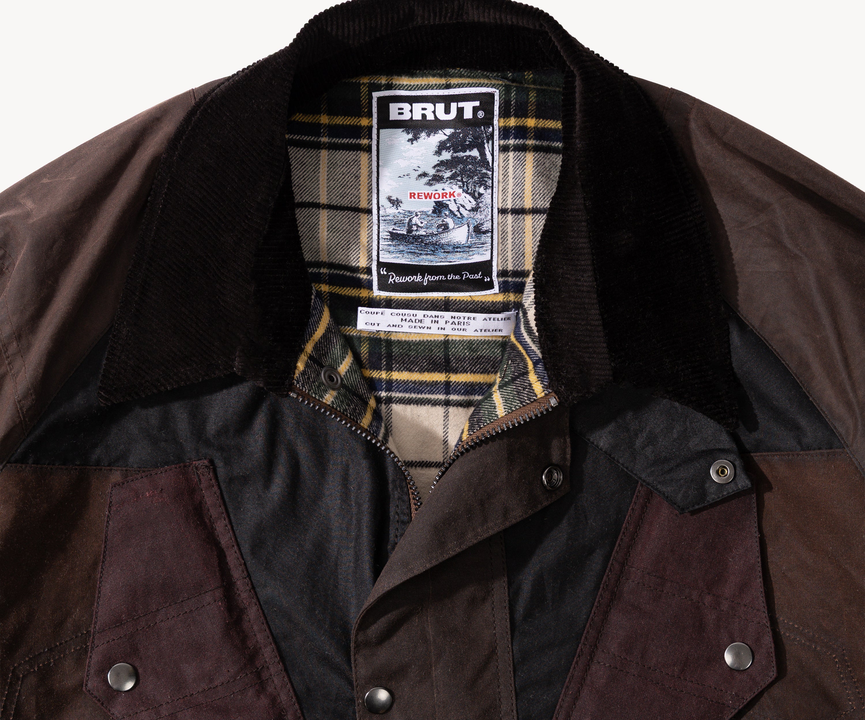 REWORK® TACTICAL WAX JACKET - N° 029 Coats & Jackets LARGE / BLUE - BRUT Clothing US