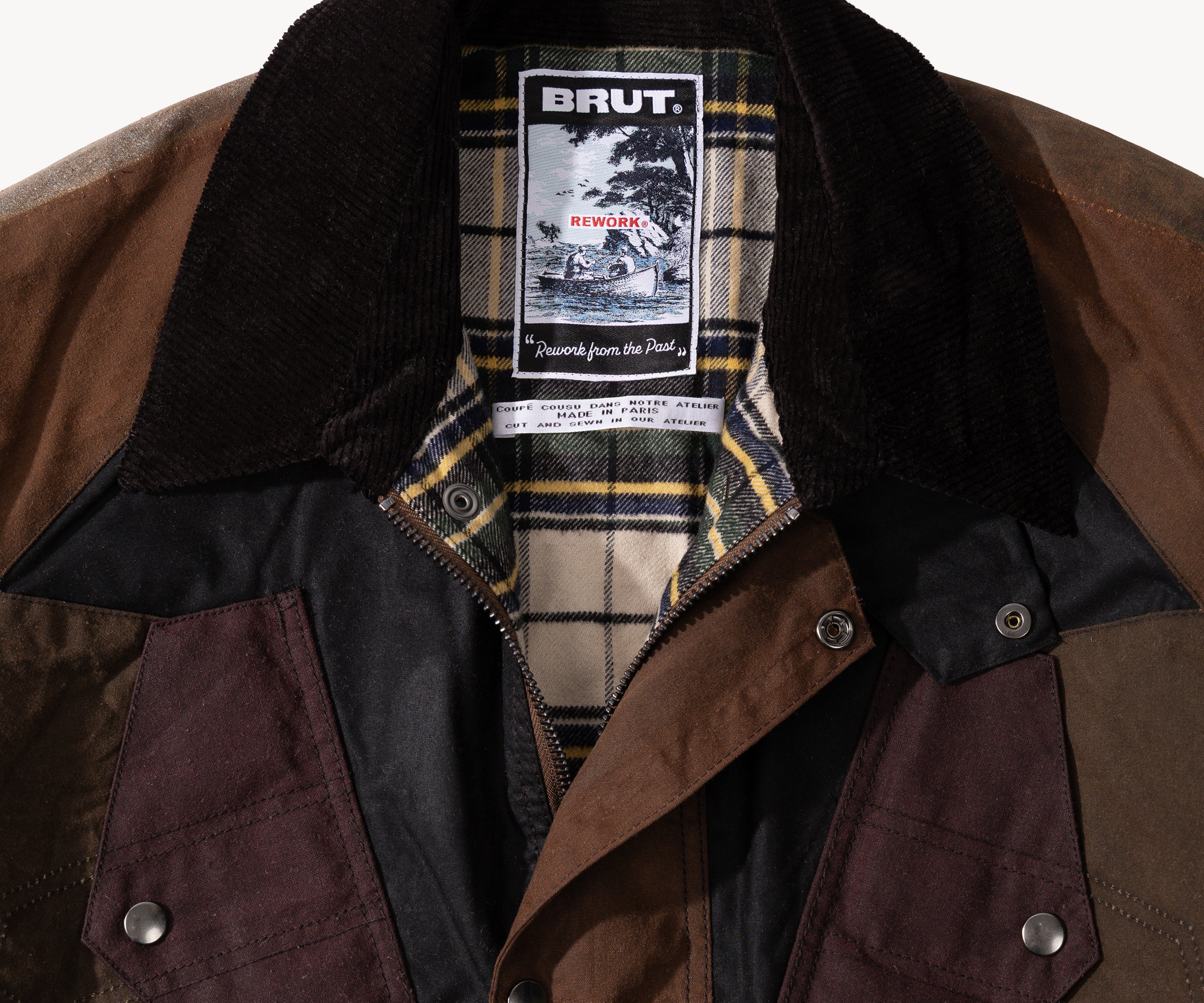 REWORK® TACTICAL WAX JACKET - N° 026 Coats & Jackets LARGE / BROWN - BRUT Clothing US