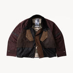 REWORK® TACTICAL WAX JACKET - N° 015 Coats & Jackets MEDIUM / BROWN - BRUT Clothing US