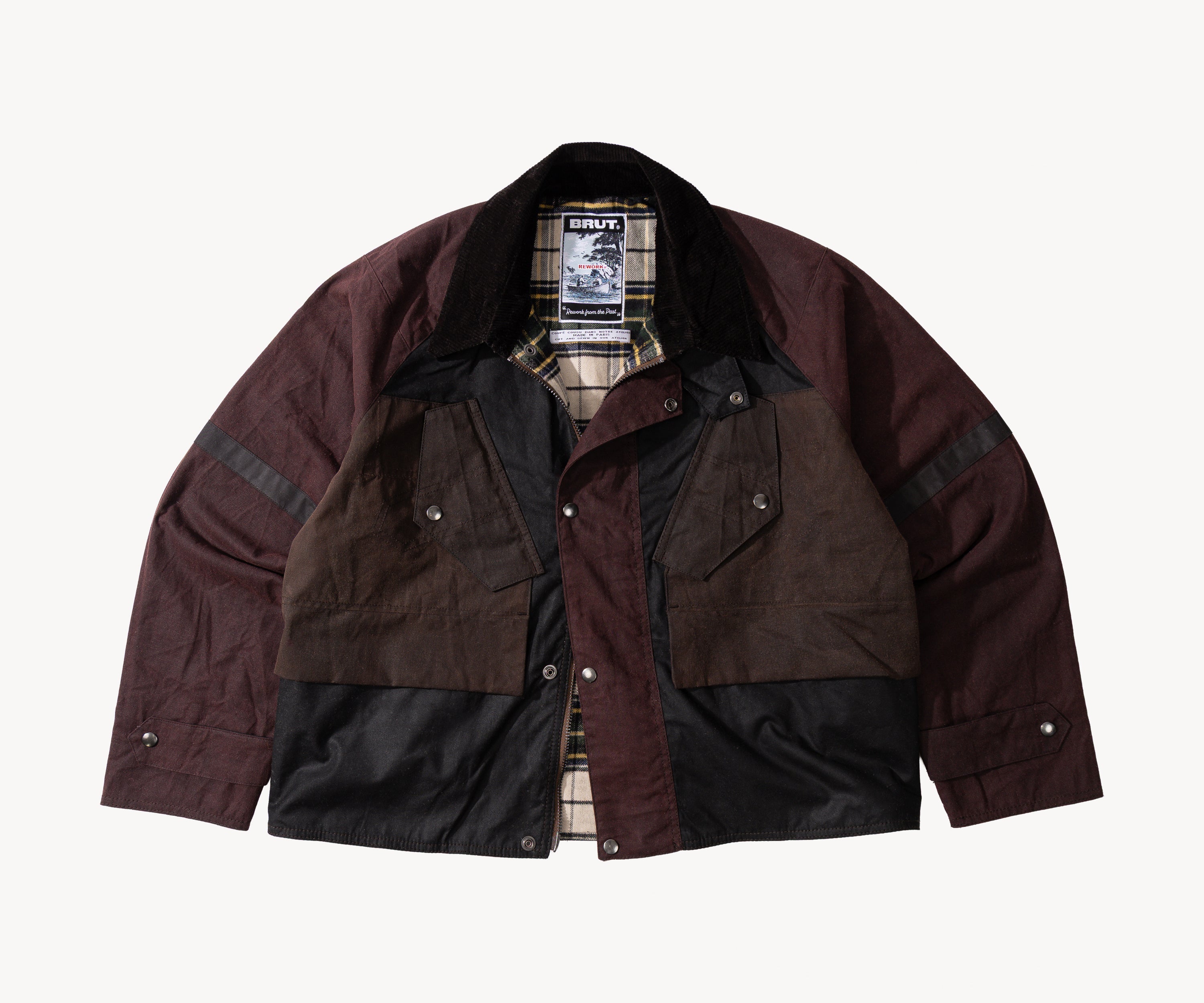 REWORK® TACTICAL WAX JACKET - N° 016 Coats & Jackets MEDIUM / BROWN - BRUT Clothing US