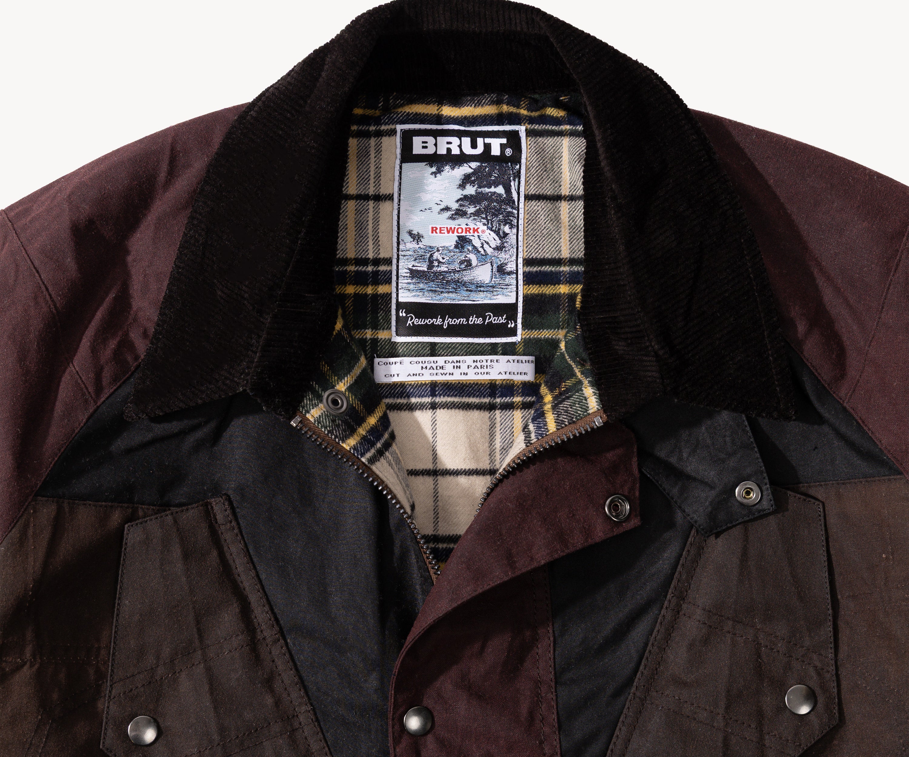 REWORK® TACTICAL WAX JACKET - N° 016 Coats & Jackets MEDIUM / BROWN - BRUT Clothing US