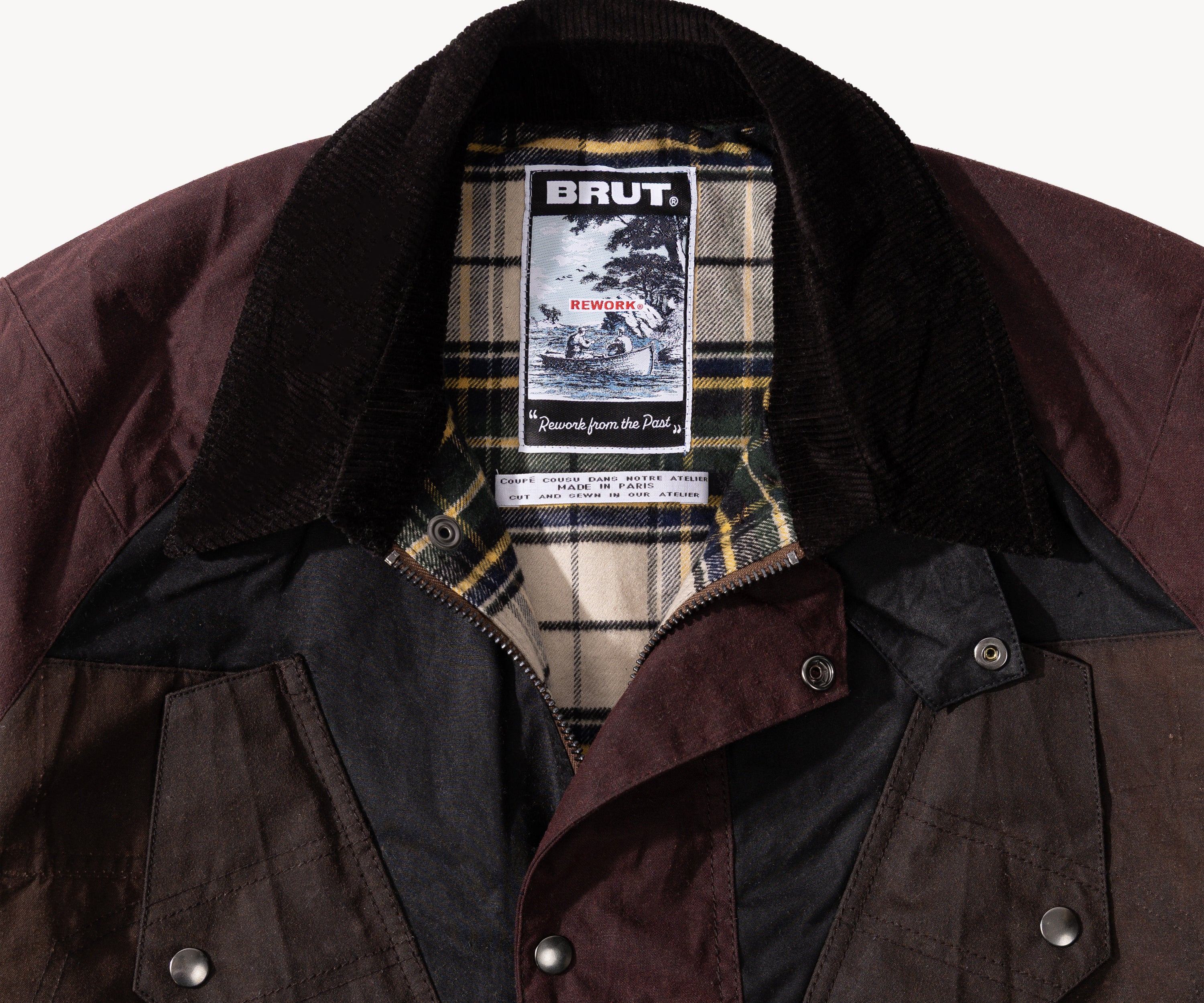 REWORK® TACTICAL WAX JACKET - N° 016 Coats & Jackets MEDIUM / BROWN - BRUT Clothing US