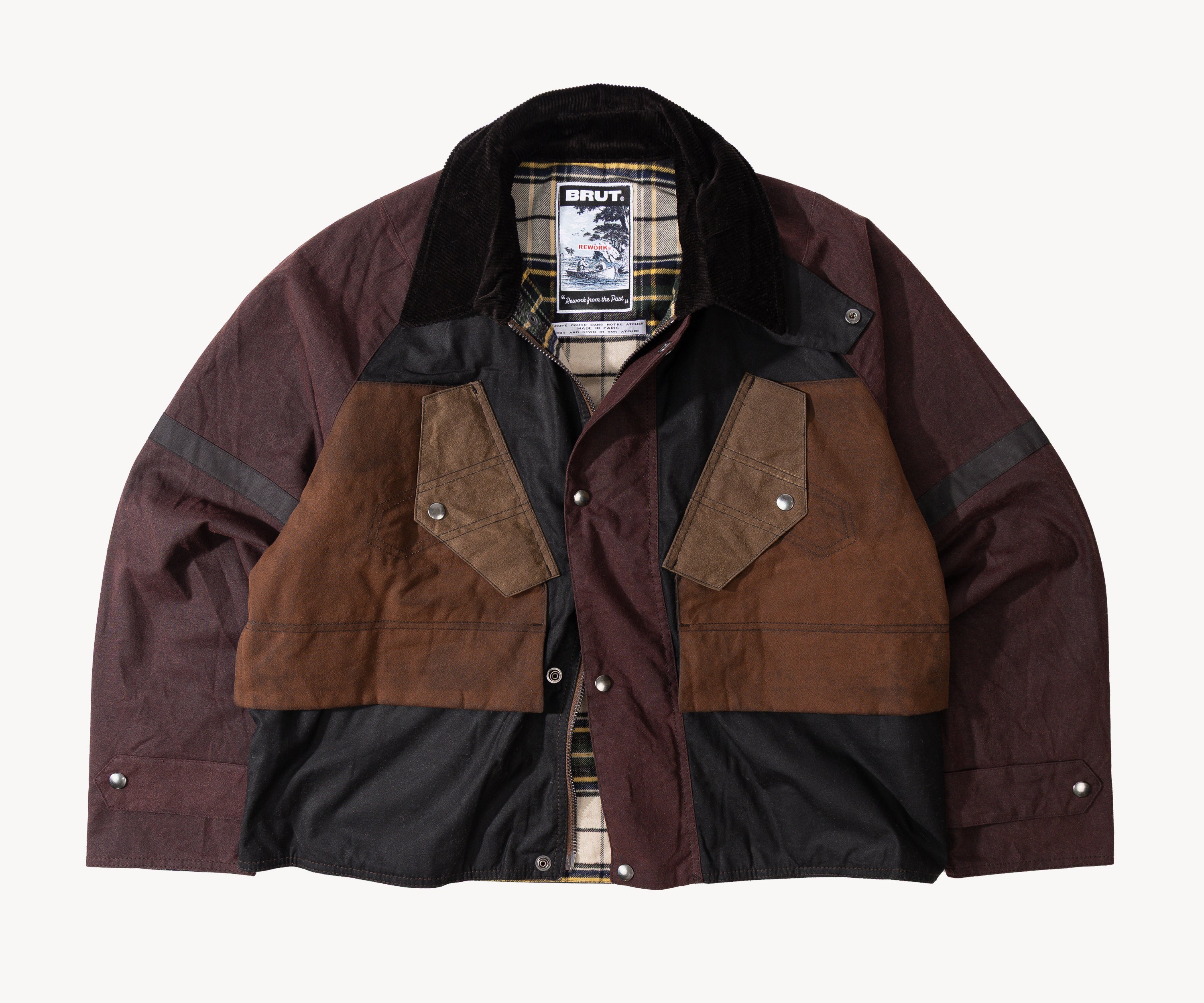 REWORK® TACTICAL WAX JACKET - N° 017 Coats & Jackets MEDIUM / BROWN - BRUT Clothing US
