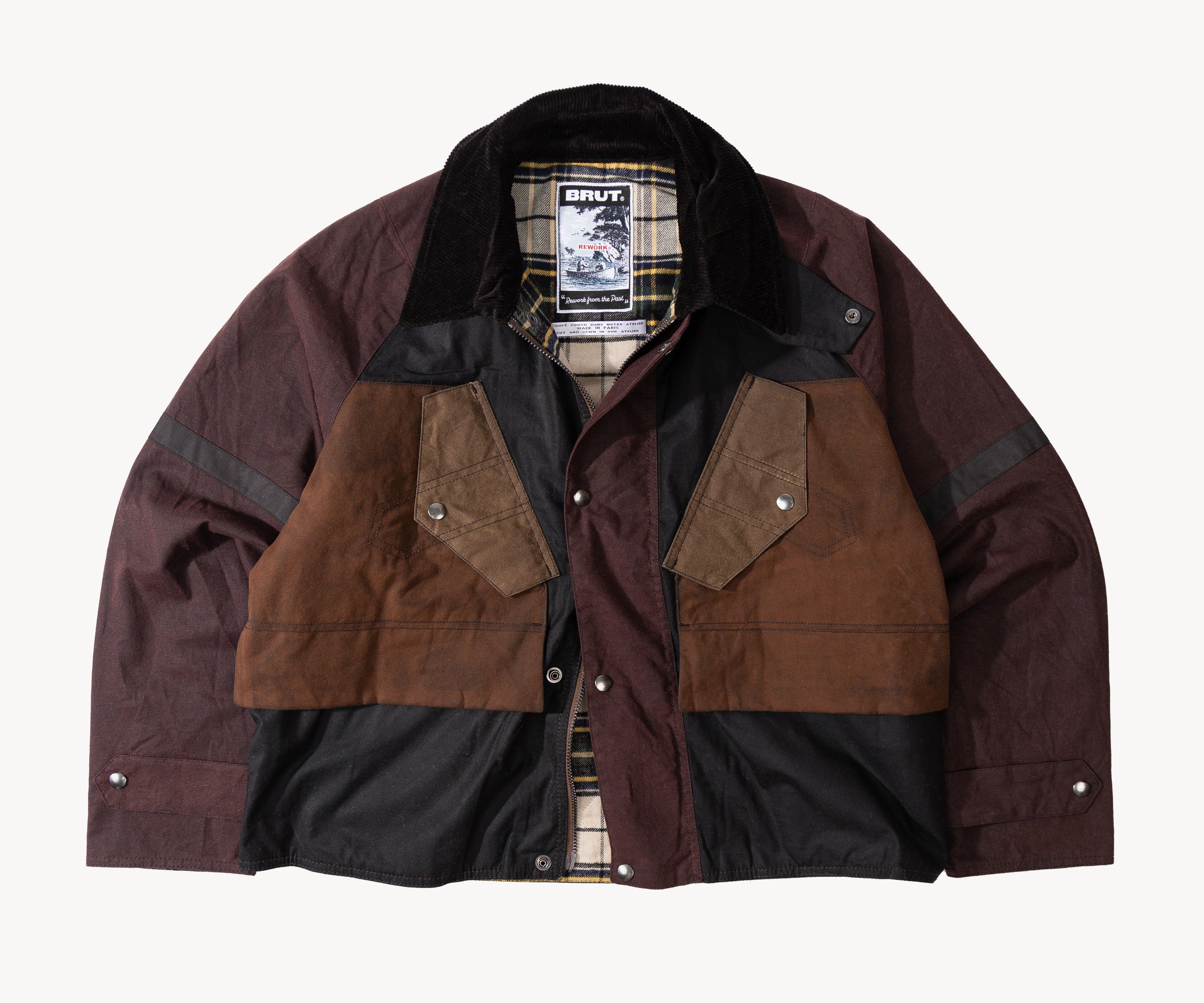 REWORK® TACTICAL WAX JACKET - N° 017 Coats & Jackets MEDIUM / BROWN - BRUT Clothing US