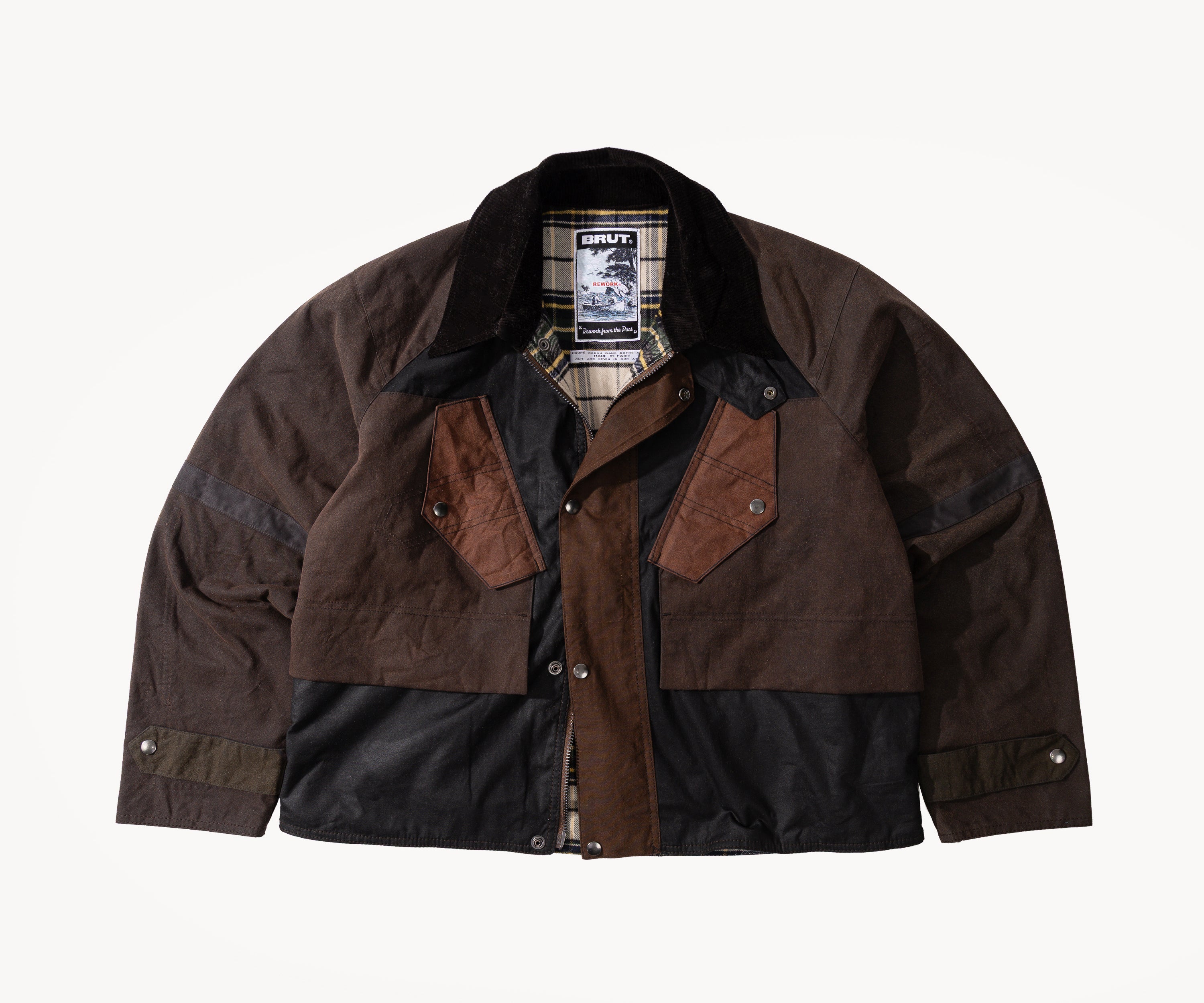 REWORK® TACTICAL WAX JACKET - N° 013 Coats & Jackets MEDIUM / BROWN - BRUT Clothing US