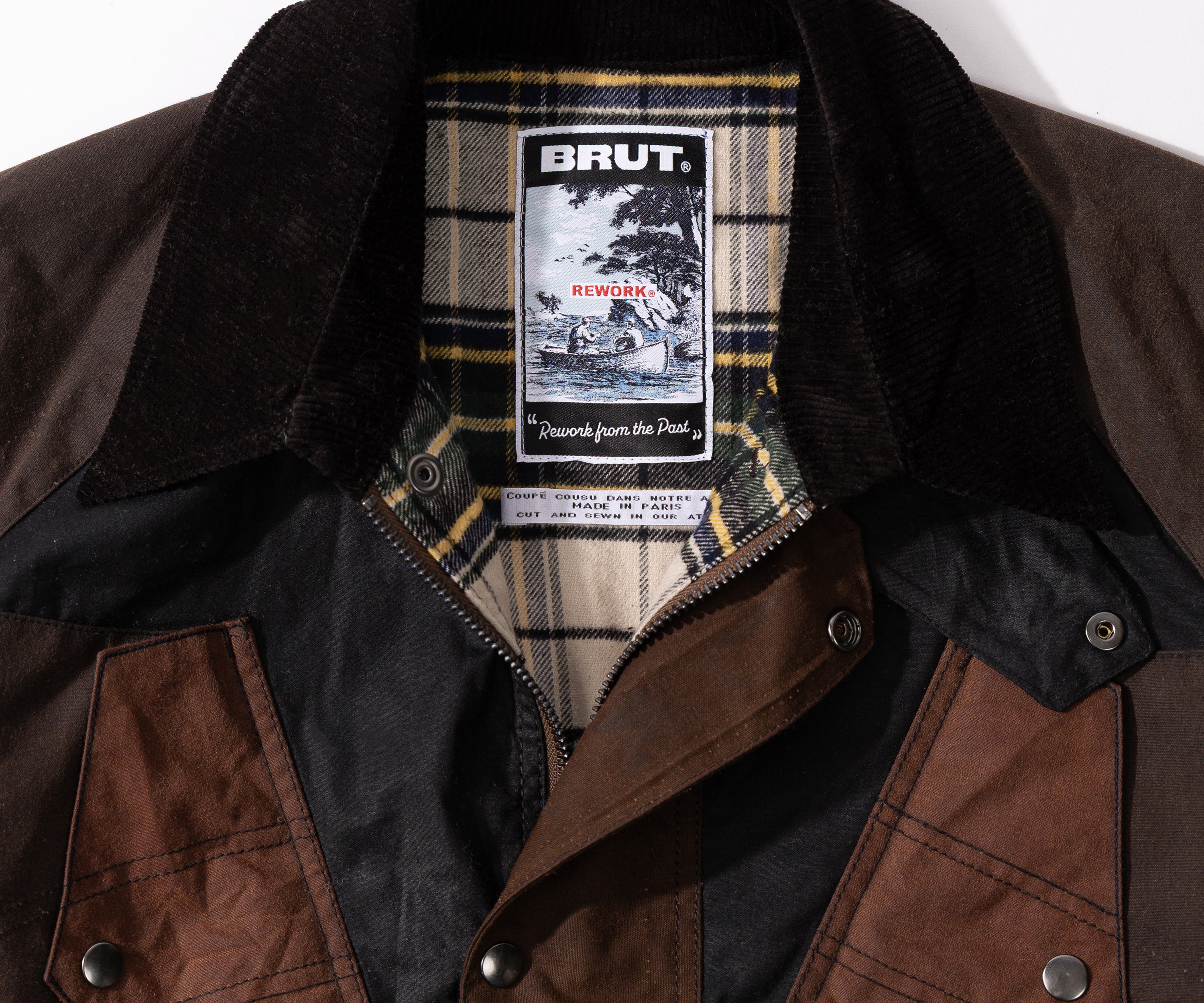 REWORK® TACTICAL WAX JACKET - N° 013 Coats & Jackets MEDIUM / BROWN - BRUT Clothing US