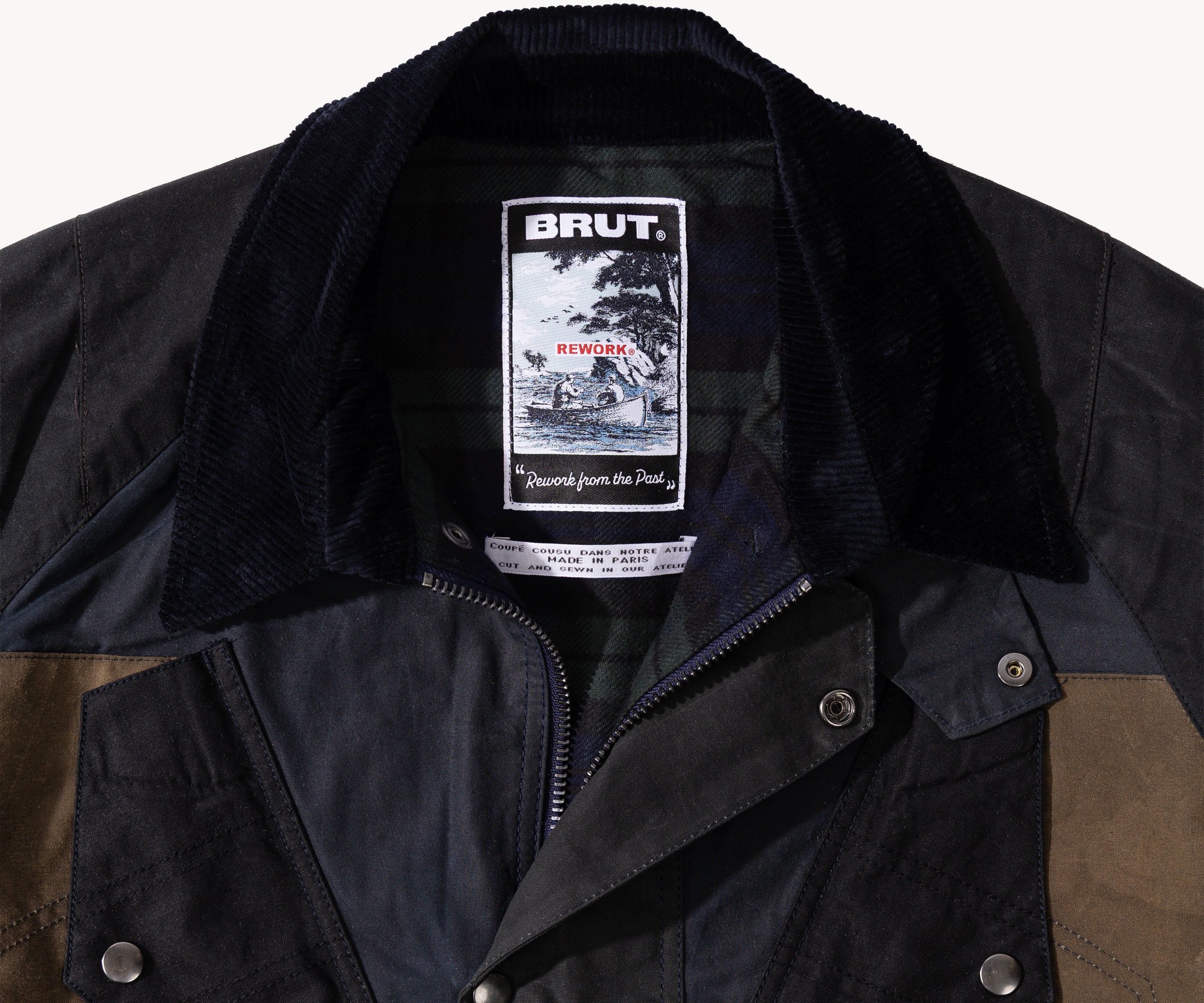 REWORK® TACTICAL WAX JACKET - N° 008 Coats & Jackets MEDIUM / BLUE - BRUT Clothing US