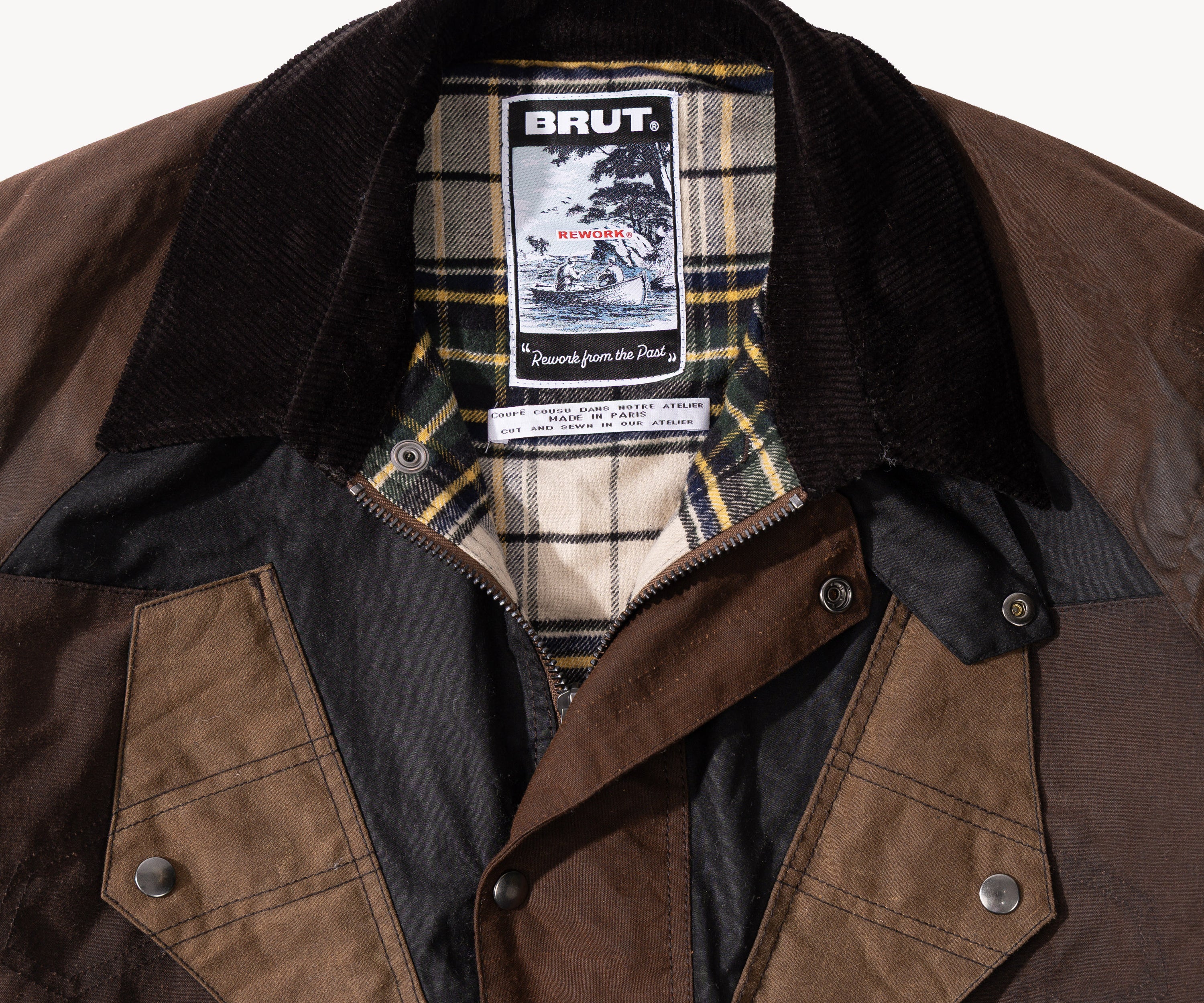 REWORK® TACTICAL WAX JACKET - N° 014 Coats & Jackets MEDIUM / BROWN - BRUT Clothing US