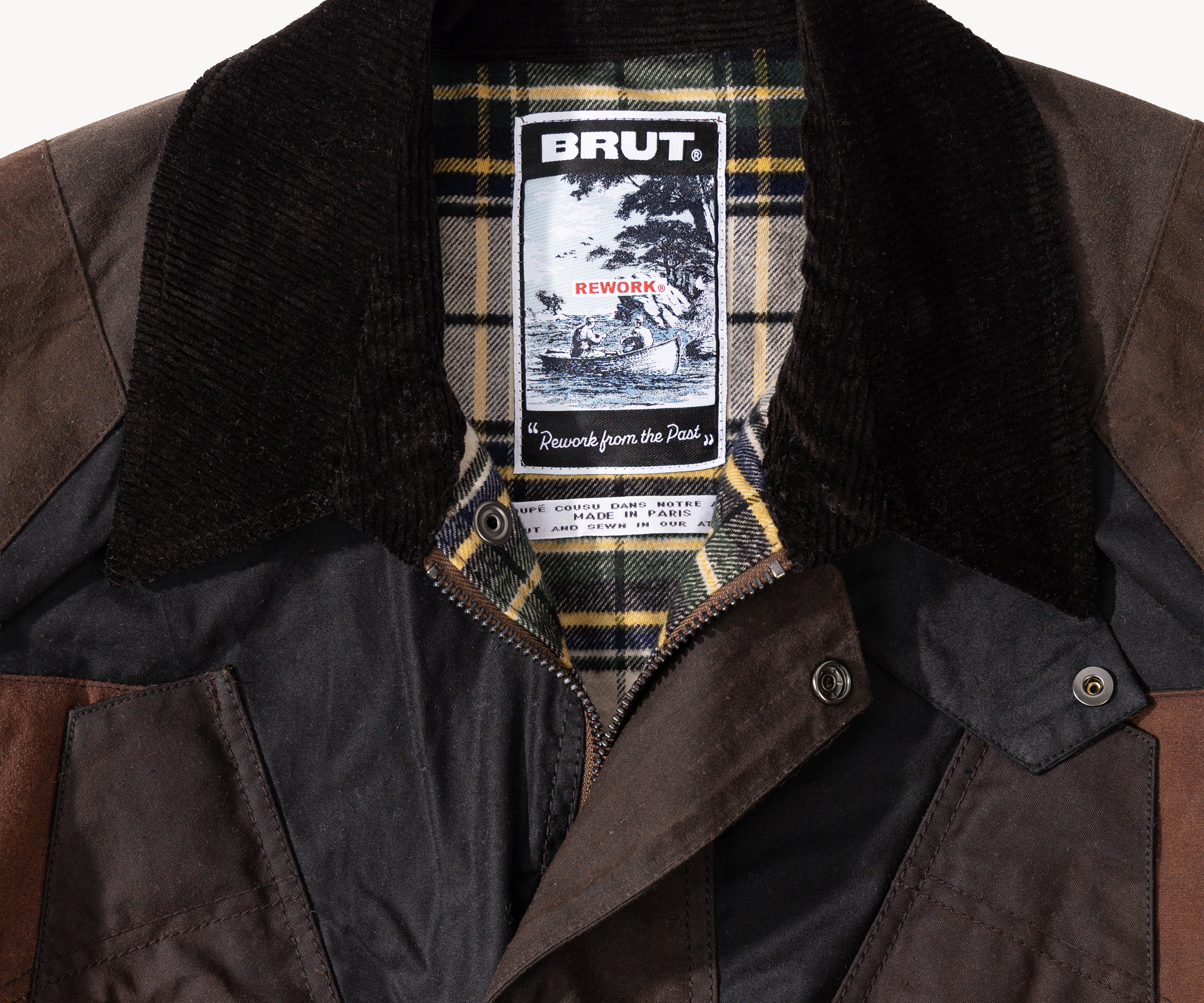 REWORK® TACTICAL WAX JACKET - N° 024 Coats & Jackets LARGE / BROWN - BRUT Clothing US
