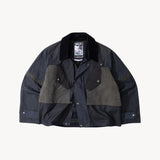 REWORK® TACTICAL WAX JACKET - N° 023 Coats & Jackets LARGE / BLUE - BRUT Clothing US