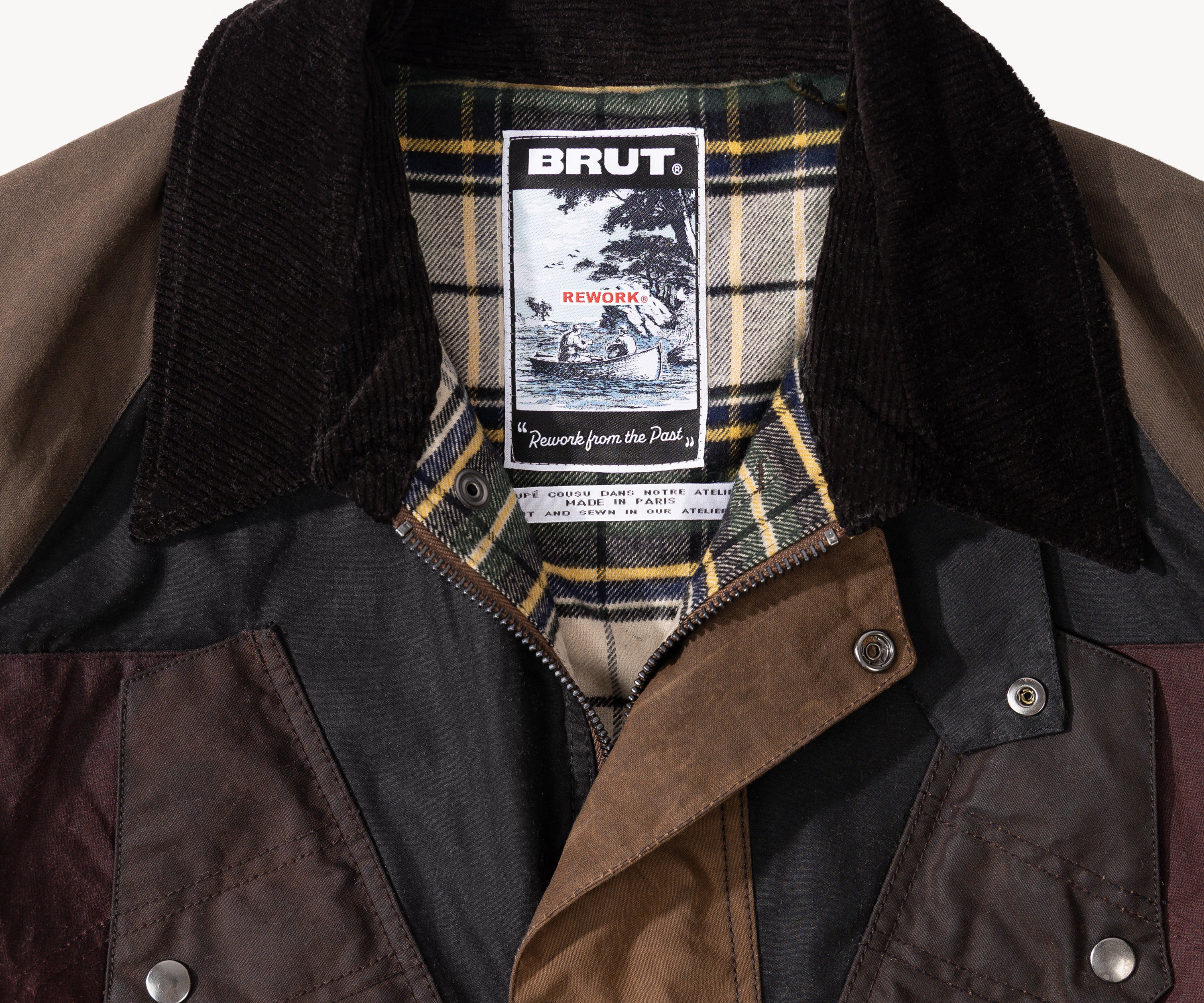 REWORK® TACTICAL WAX JACKET - N° 028 Coats & Jackets LARGE / BROWN - BRUT Clothing US