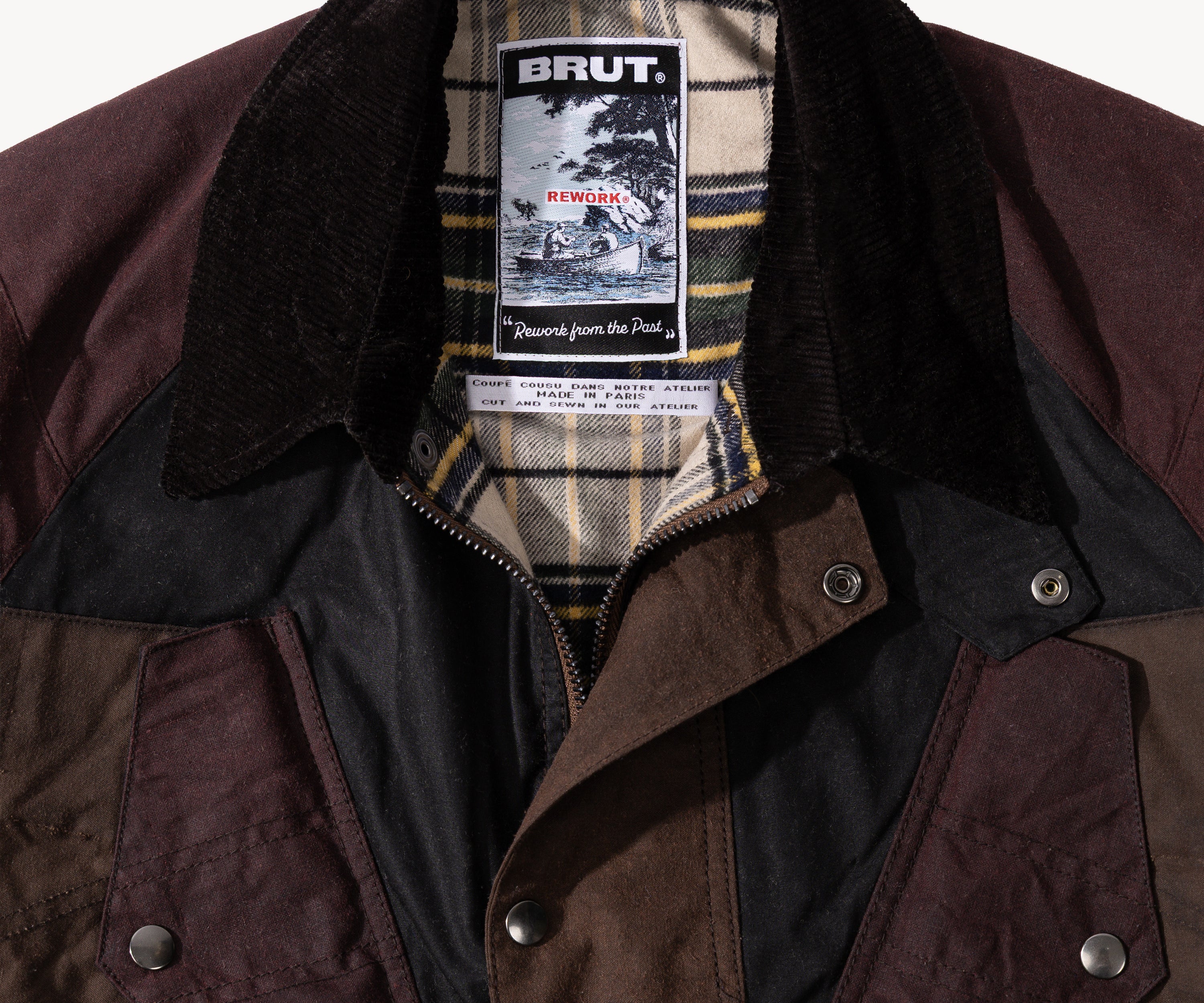 REWORK® TACTICAL WAX JACKET - N° 007 Coats & Jackets SMALL / BROWN - BRUT Clothing US