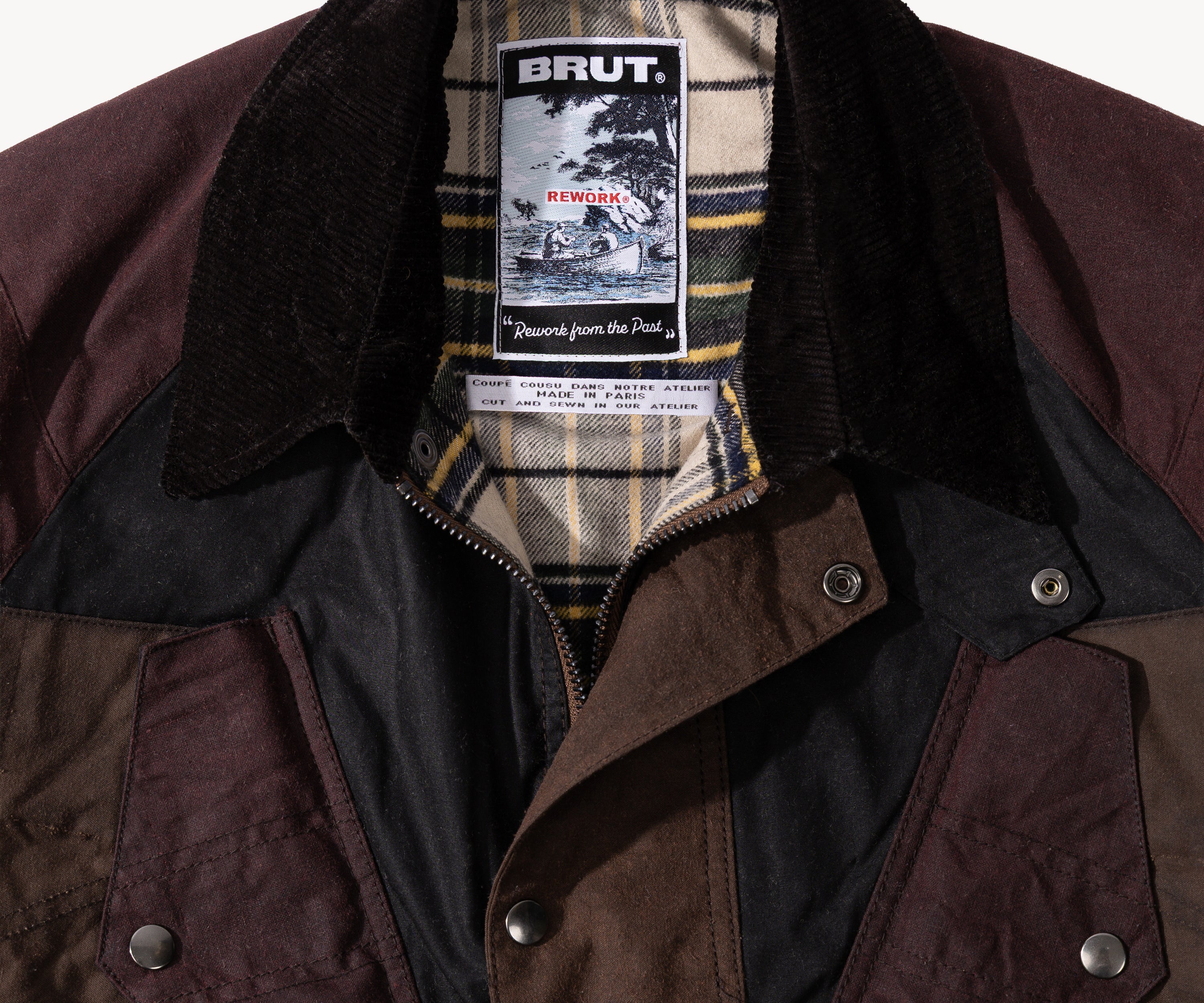 REWORK® TACTICAL WAX JACKET - N° 007 Coats & Jackets SMALL / BROWN - BRUT Clothing US