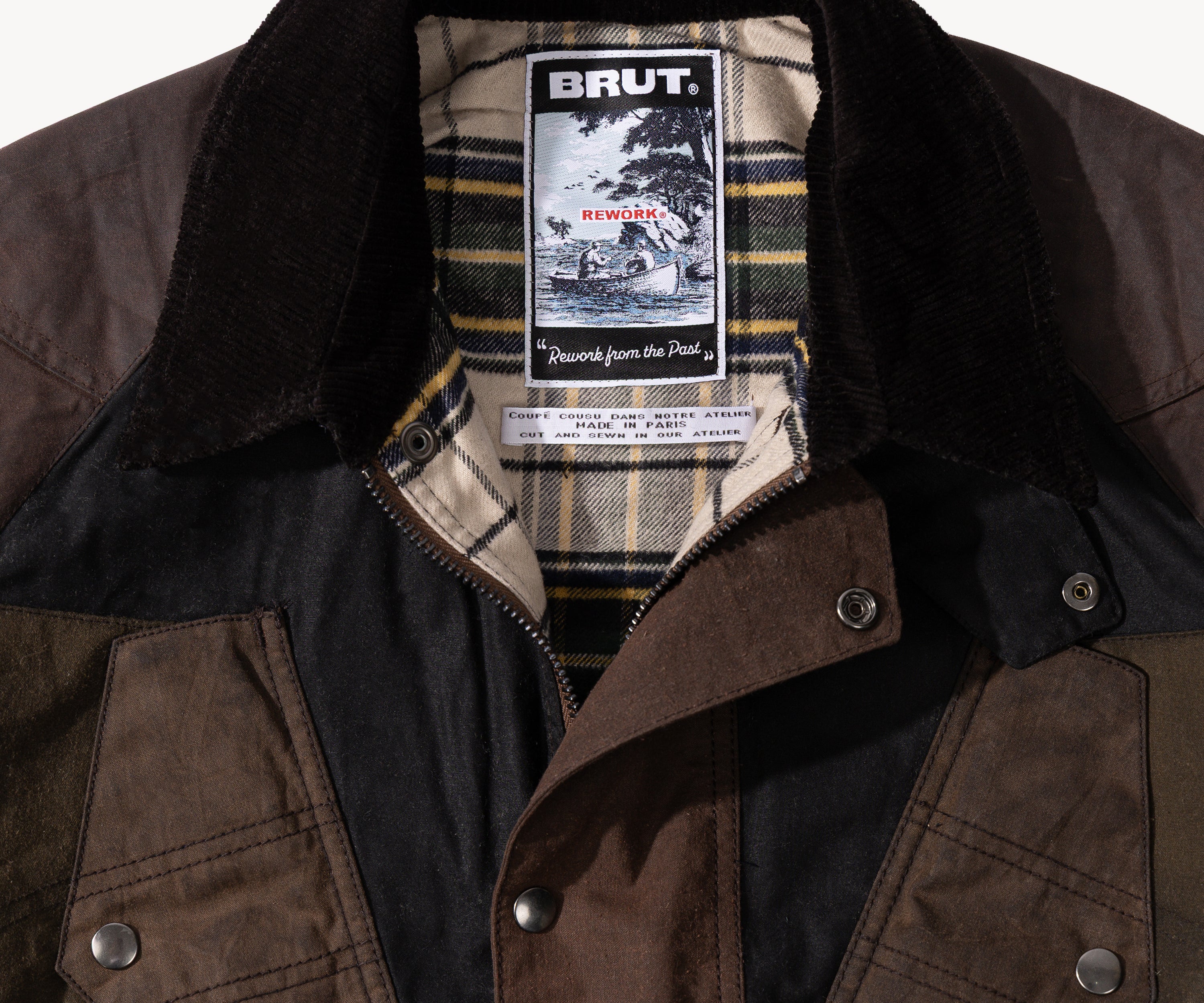 REWORK® TACTICAL WAX JACKET - N° 005 Coats & Jackets SMALL / BROWN - BRUT Clothing US