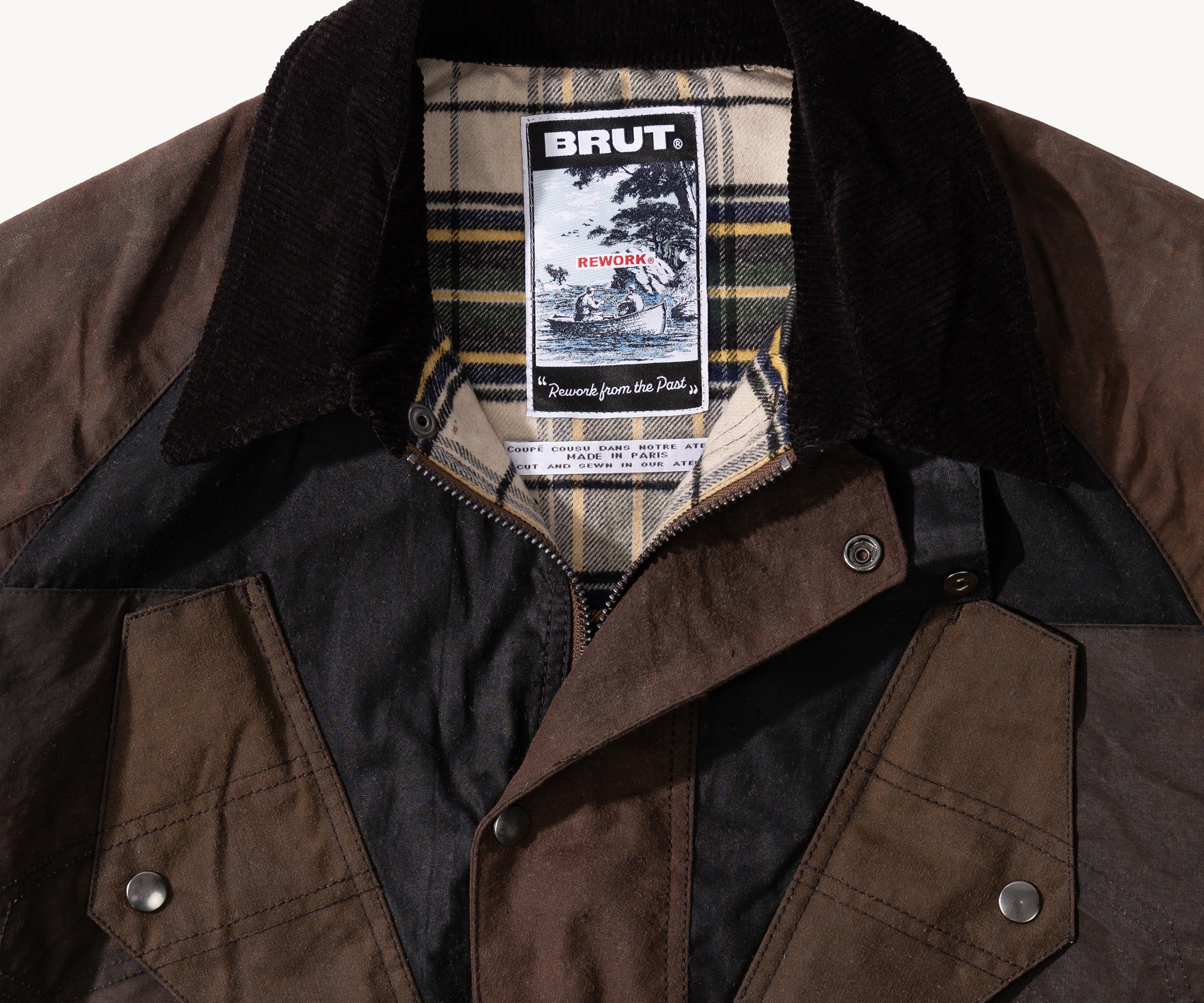 REWORK® TACTICAL WAX JACKET - N° 006 Coats & Jackets SMALL / BROWN - BRUT Clothing US