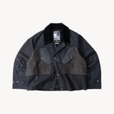 REWORK® TACTICAL WAX JACKET - N° 032 Coats & Jackets X-LARGE / BLUE - BRUT Clothing US