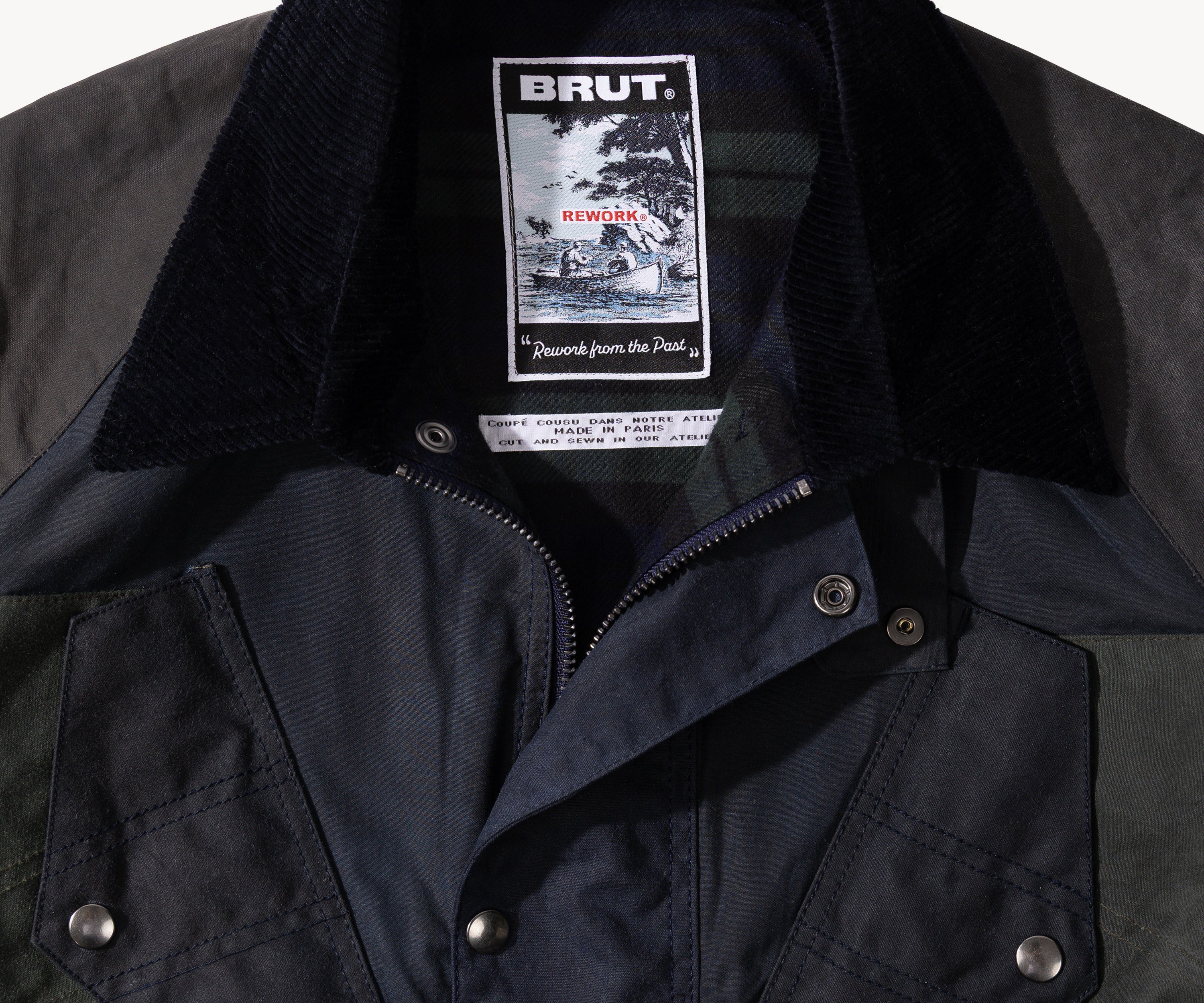 REWORK® TACTICAL WAX JACKET - N° 001 Coats & Jackets SMALL / BLUE - BRUT Clothing US